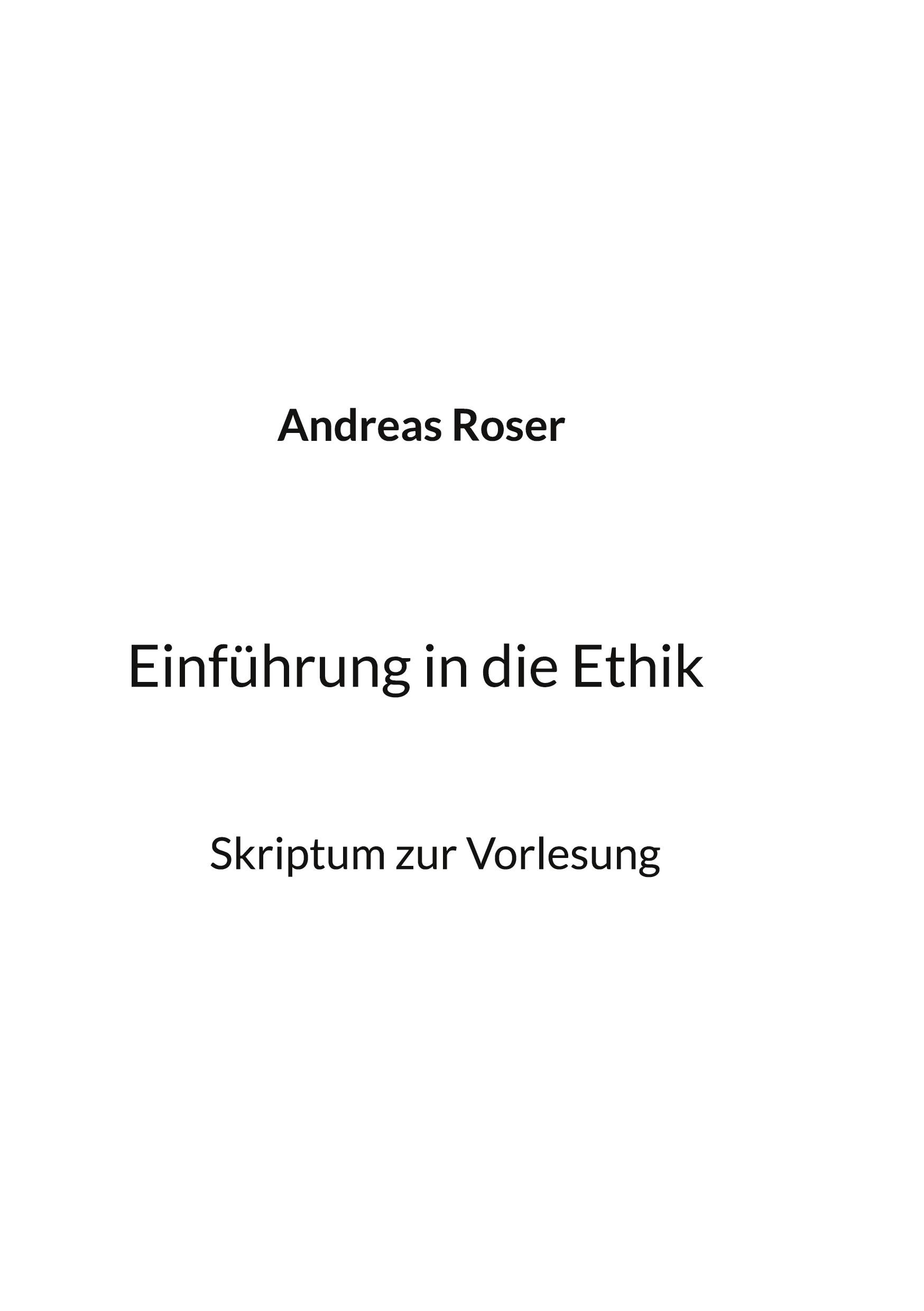 Einführung in die Ethik