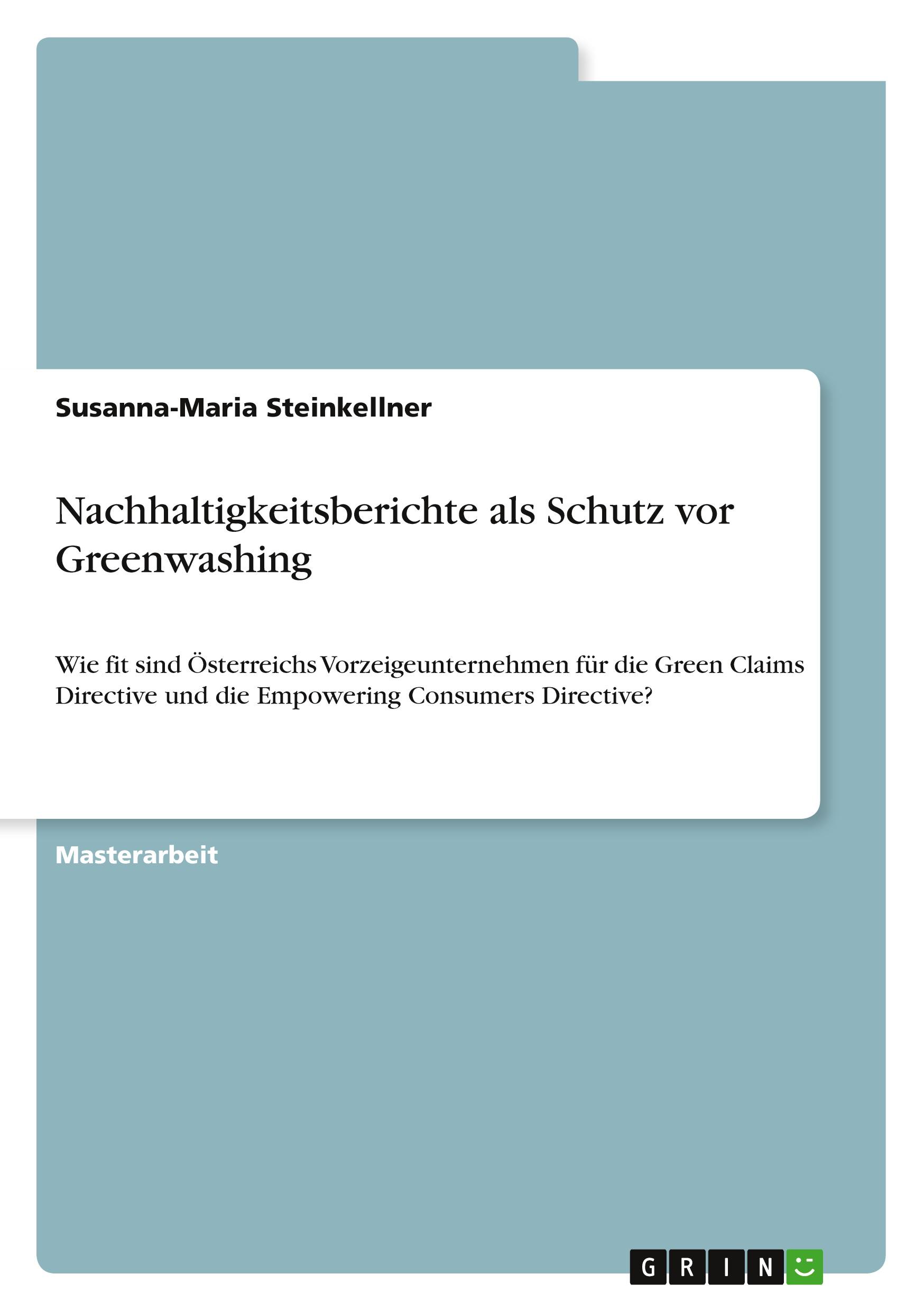 Nachhaltigkeitsberichte als Schutz vor Greenwashing