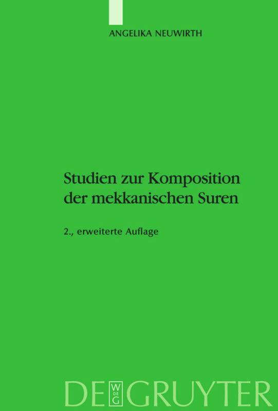 Studien zur Komposition der mekkanischen Suren