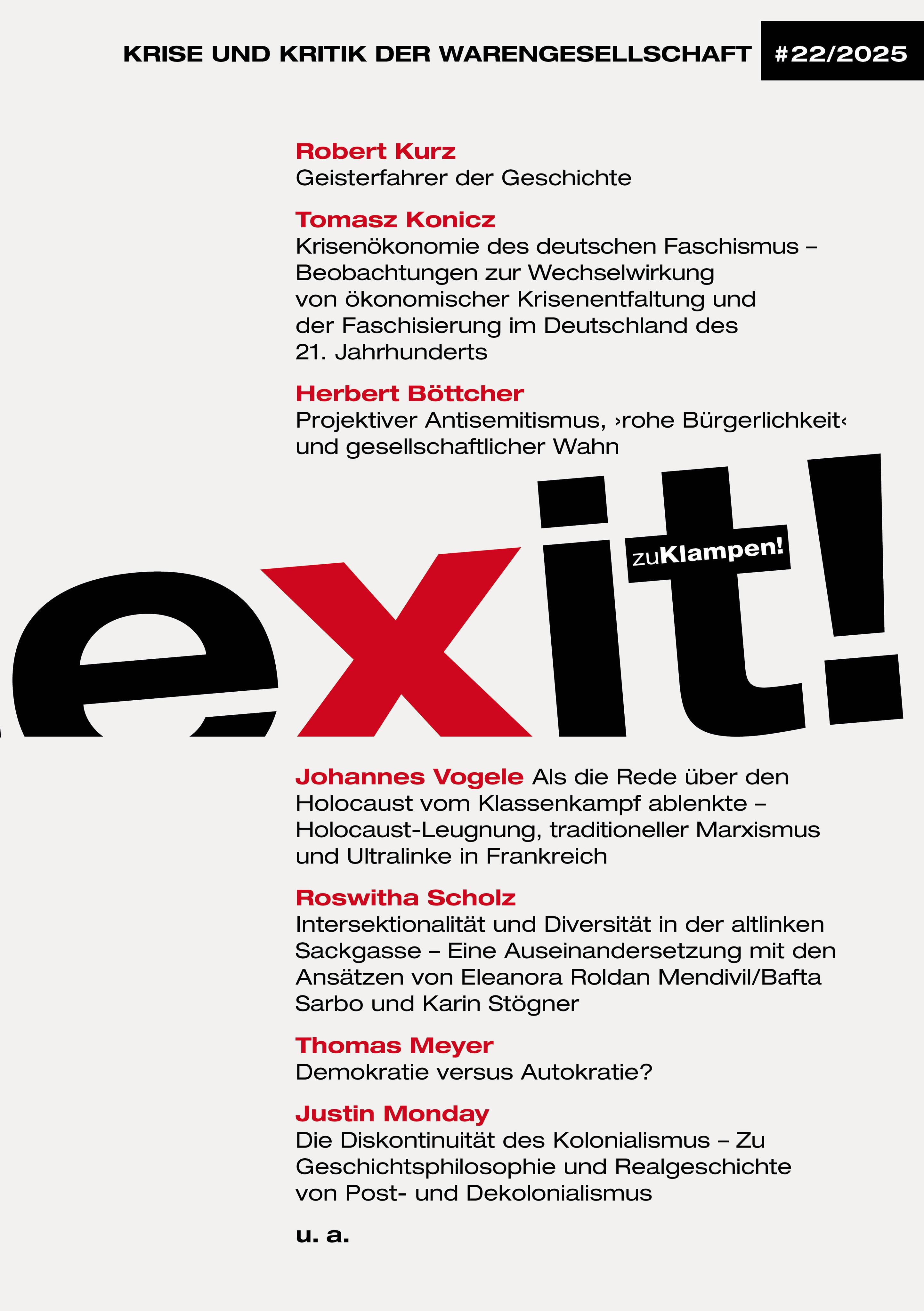 exit! Krise und Kritik der Warengesellschaft