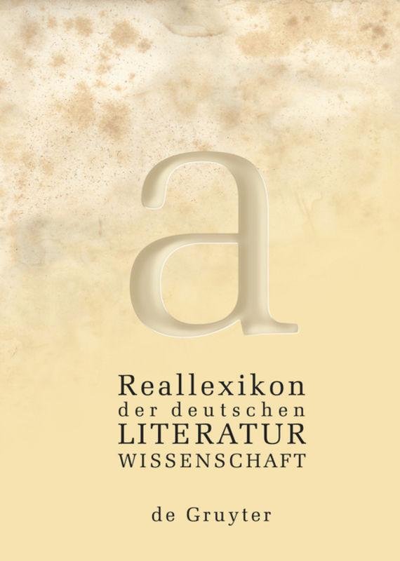 Reallexikon der deutschen Literaturwissenschaft. 3 Bände