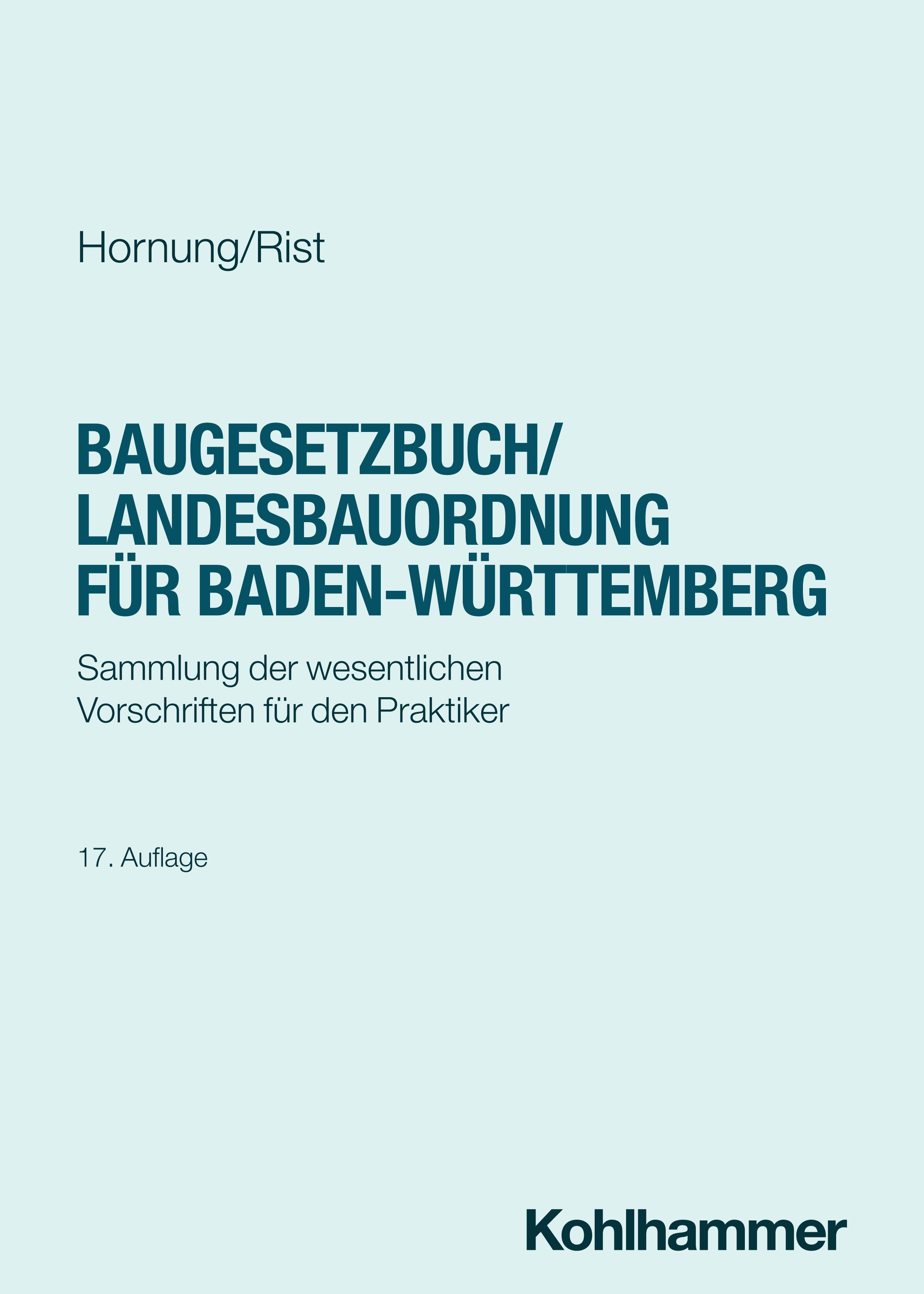 Baugesetzbuch/Landesbauordnung für Baden-Württemberg