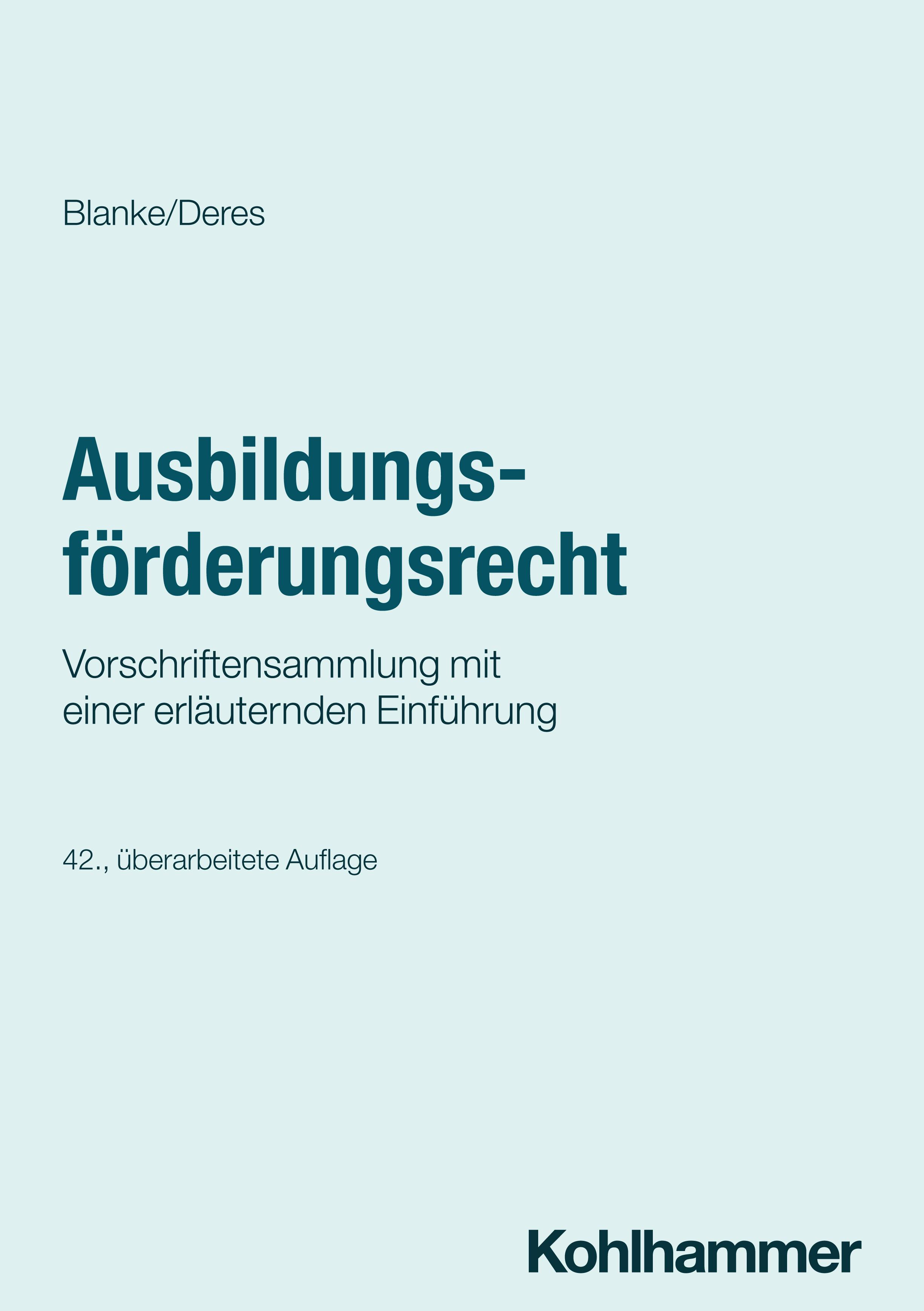 Ausbildungsförderungsrecht