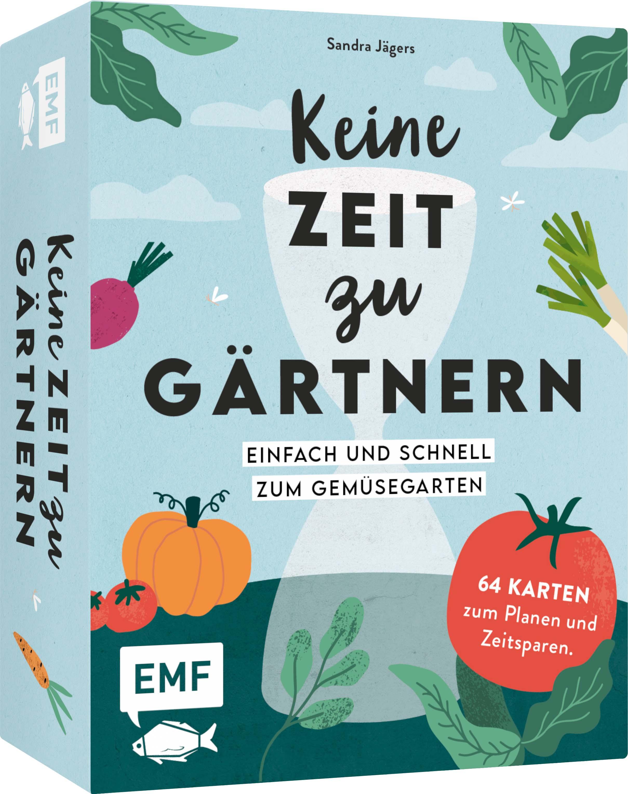 Kartenset: Keine Zeit zu gärtnern - 64 Karten - Einfach und schnell zum Gemüsegarten