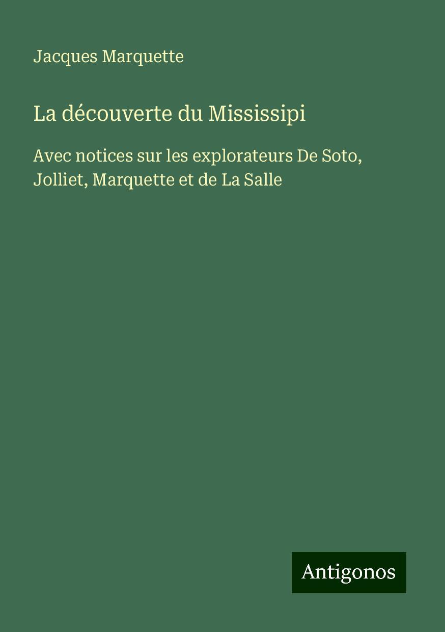 La découverte du Mississipi