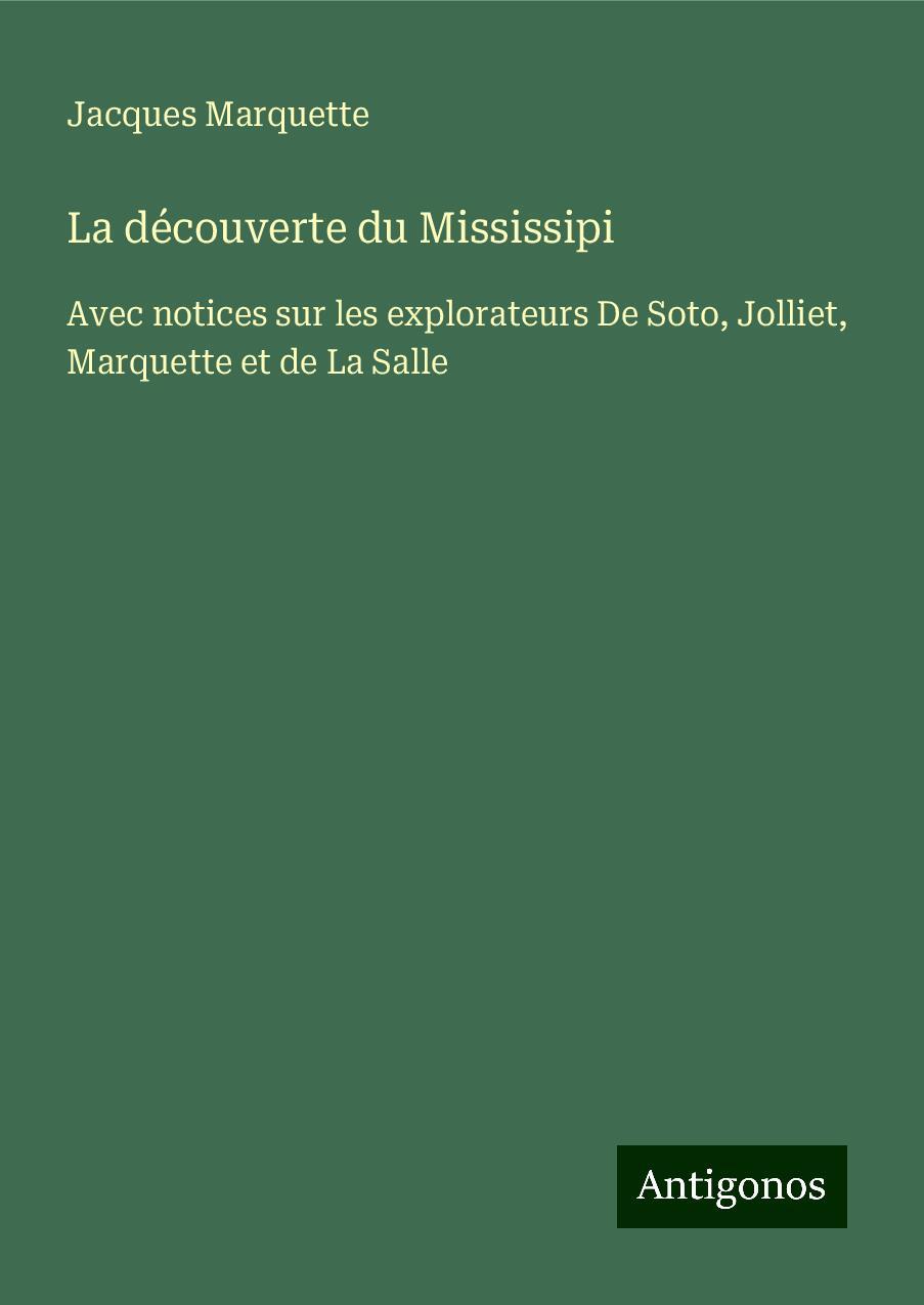 La découverte du Mississipi