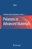 Polarons in Advanced Materials