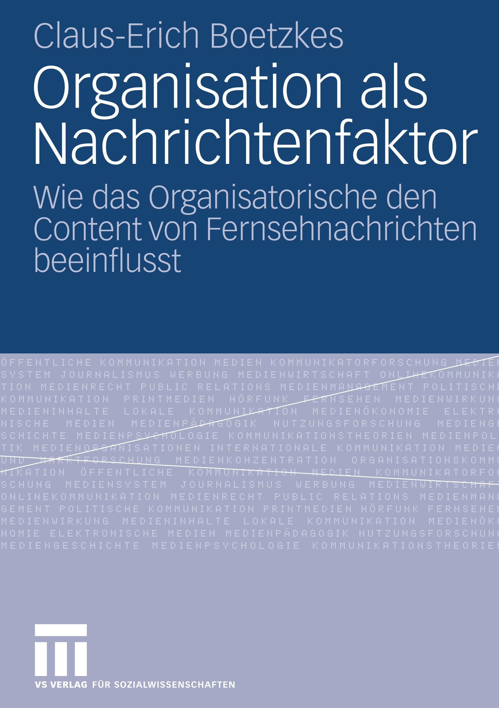 Organisation als Nachrichtenfaktor