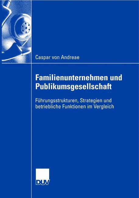 Familienunternehmen und Publikumsgesellschaft