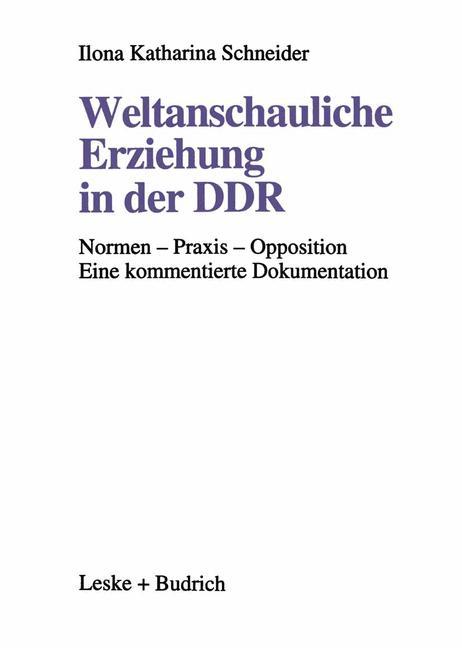 Weltanschauliche Erziehung in der DDR