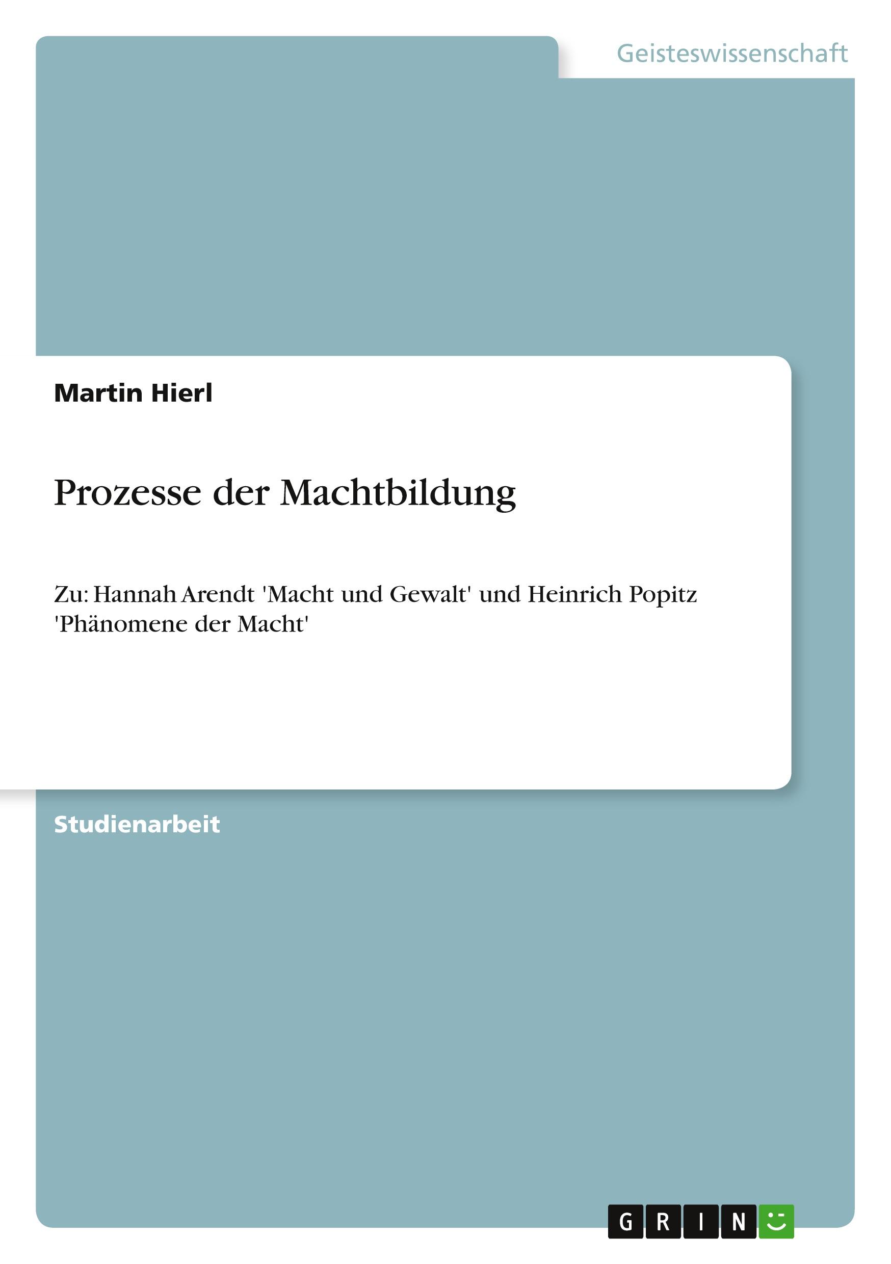 Prozesse der Machtbildung