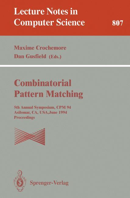 Combinatorial Pattern Matching