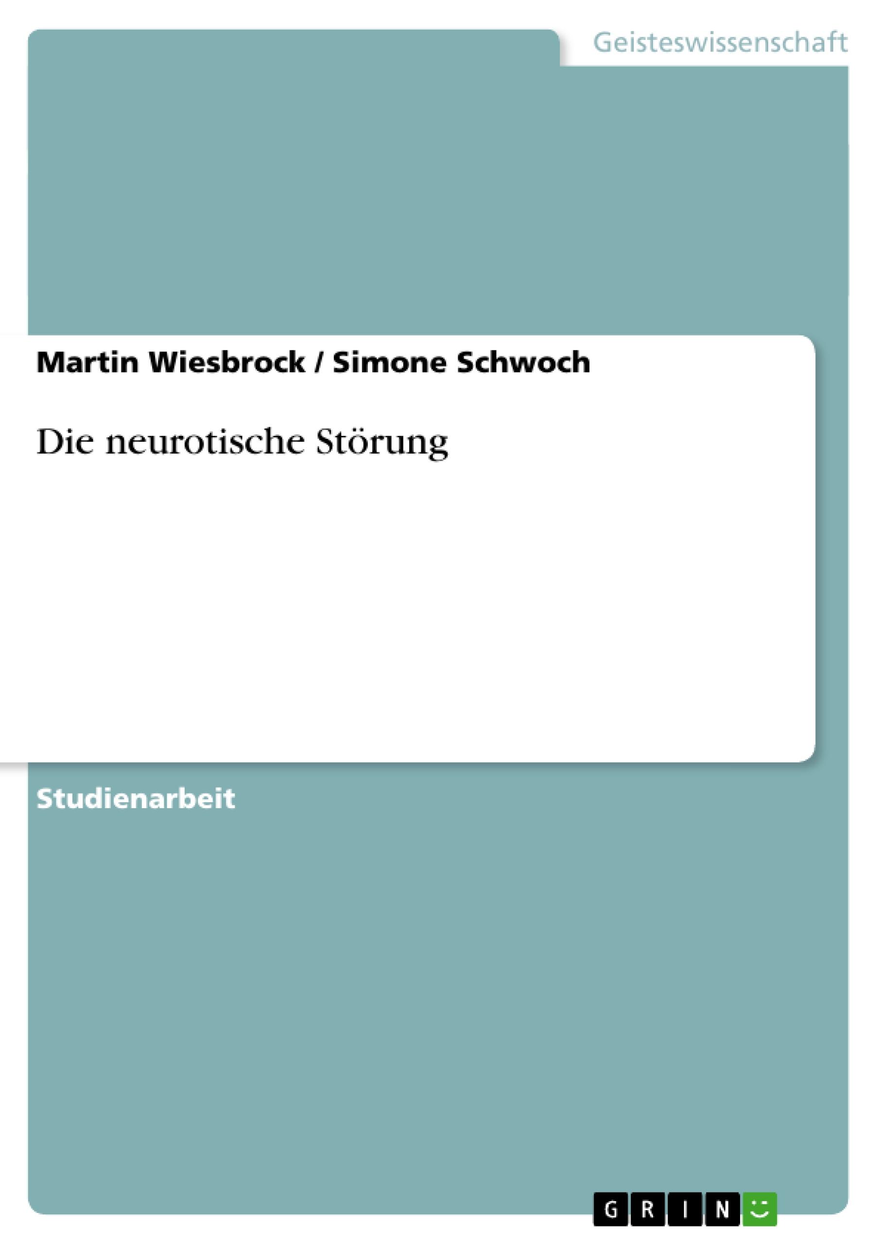 Die neurotische Störung