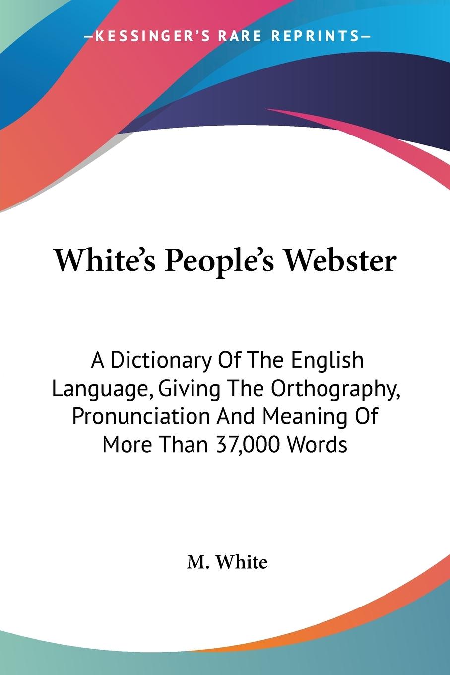 White's People's Webster