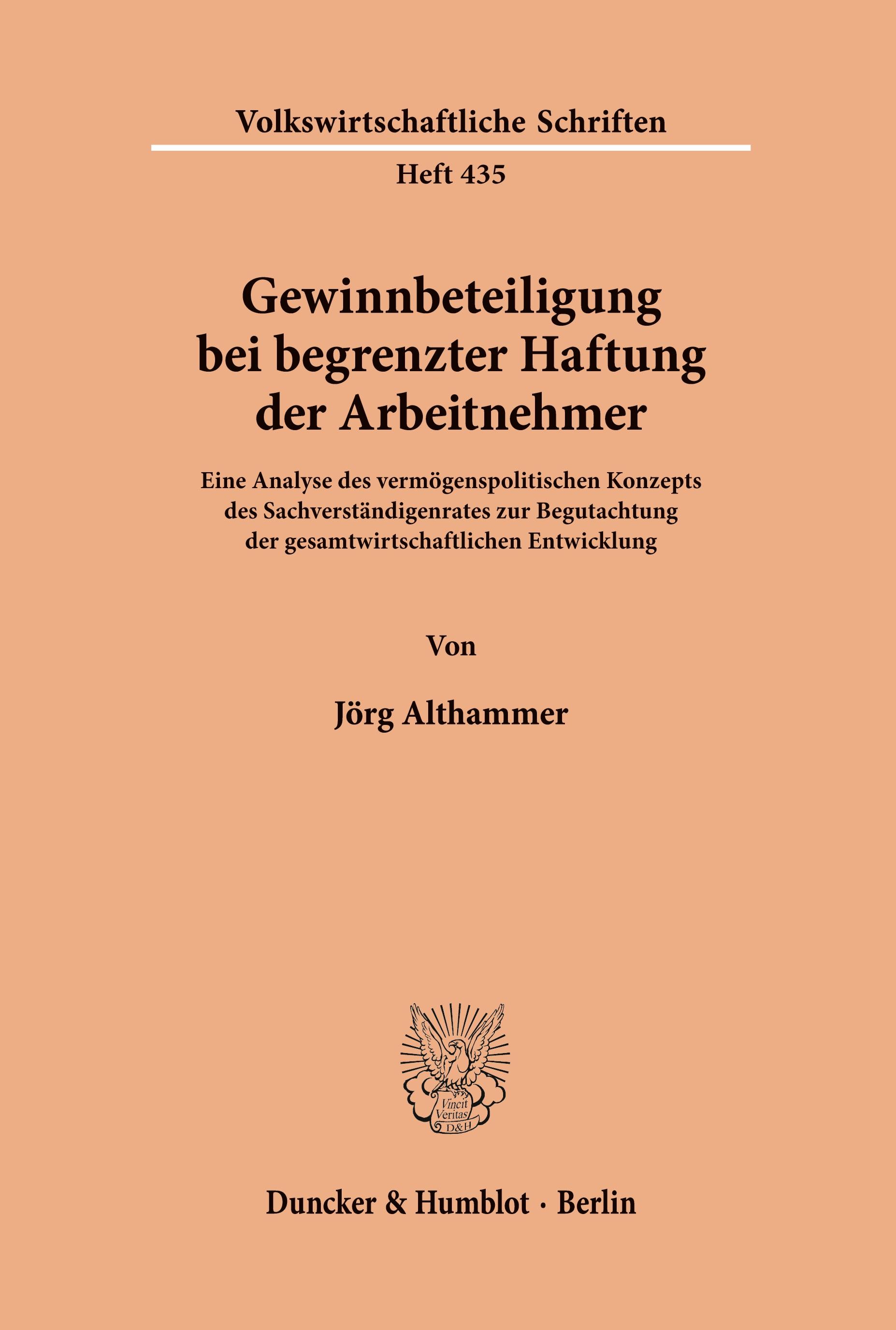 Gewinnbeteiligung bei begrenzter Haftung der Arbeitnehmer.