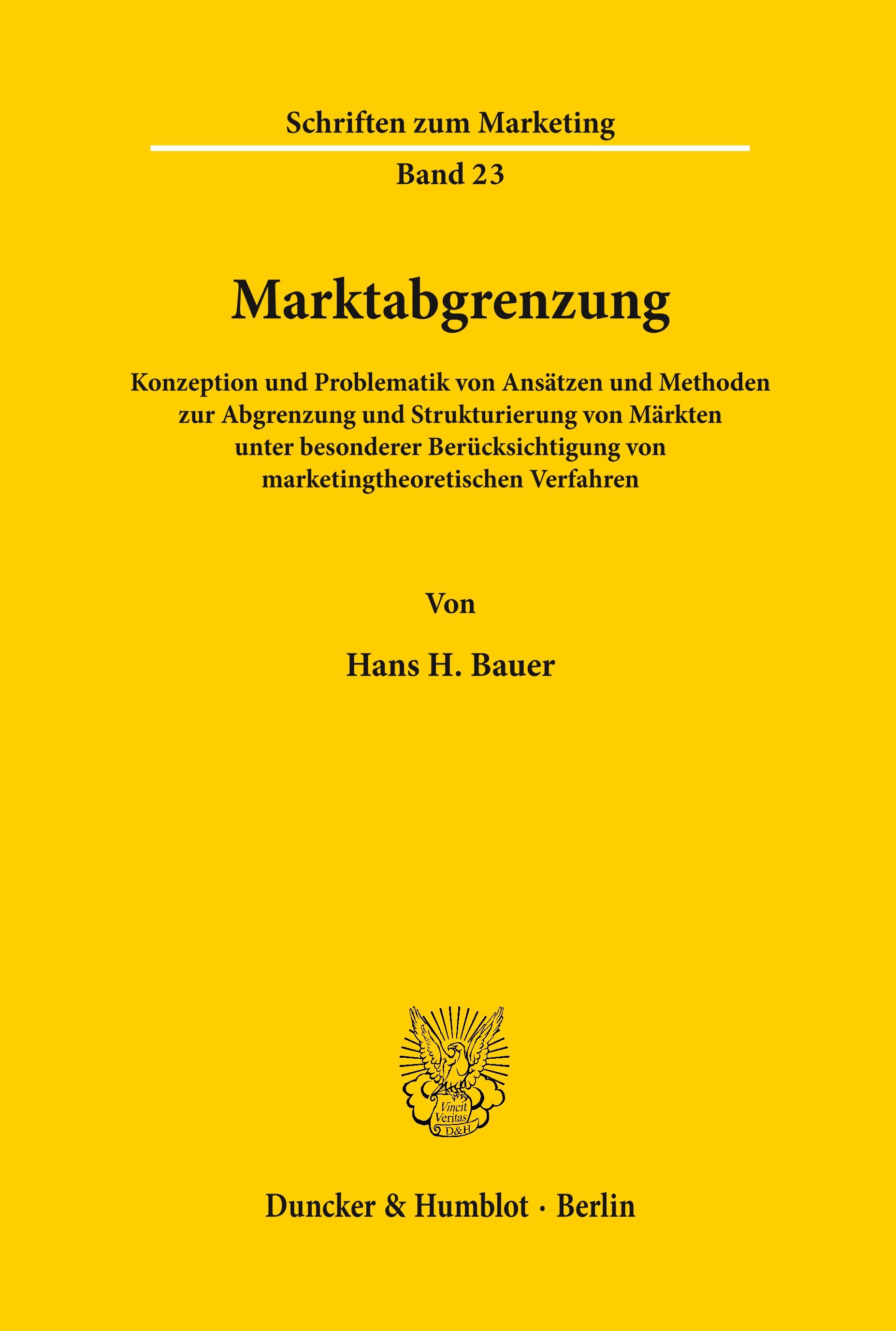 Marktabgrenzung.