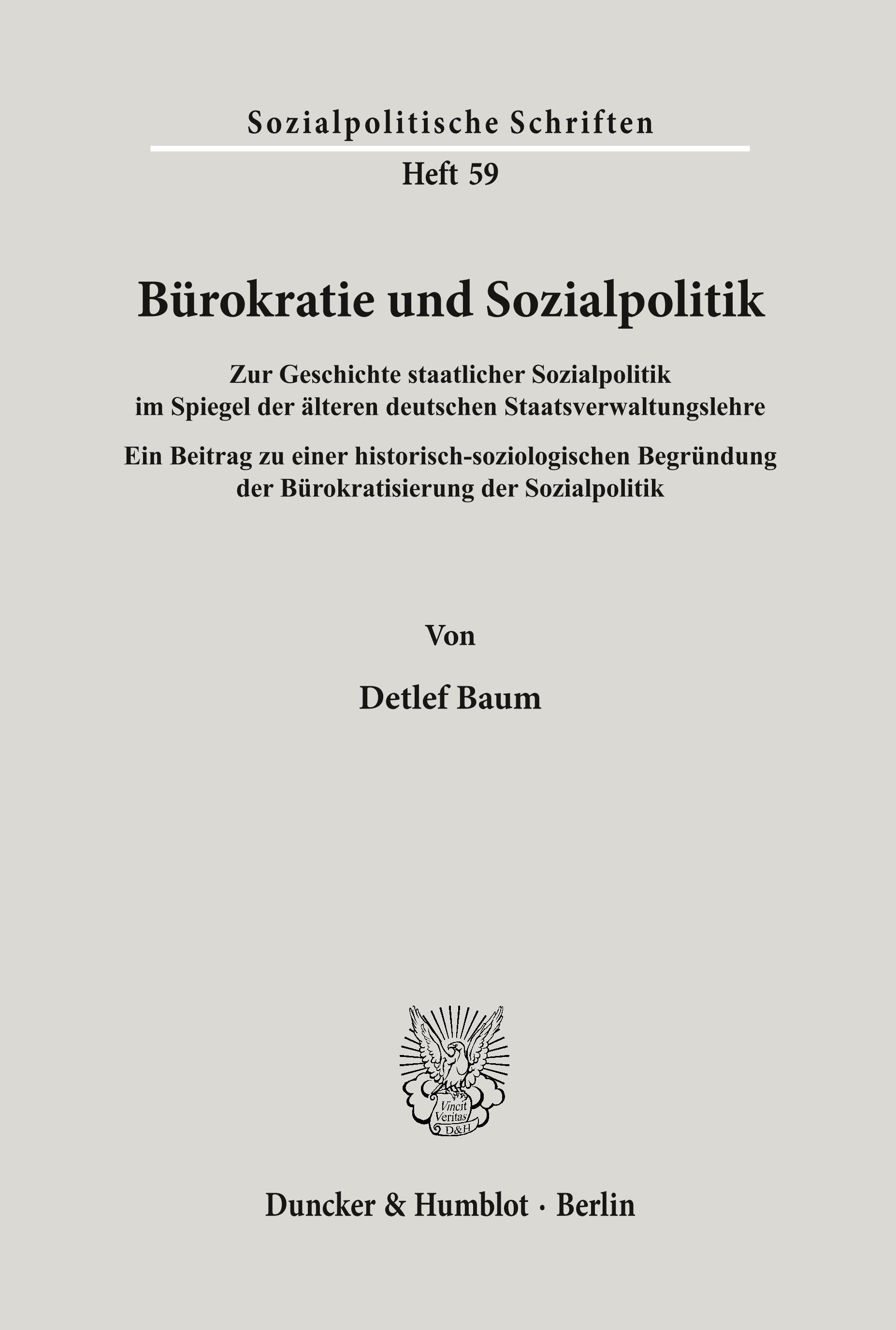 Bürokratie und Sozialpolitik.