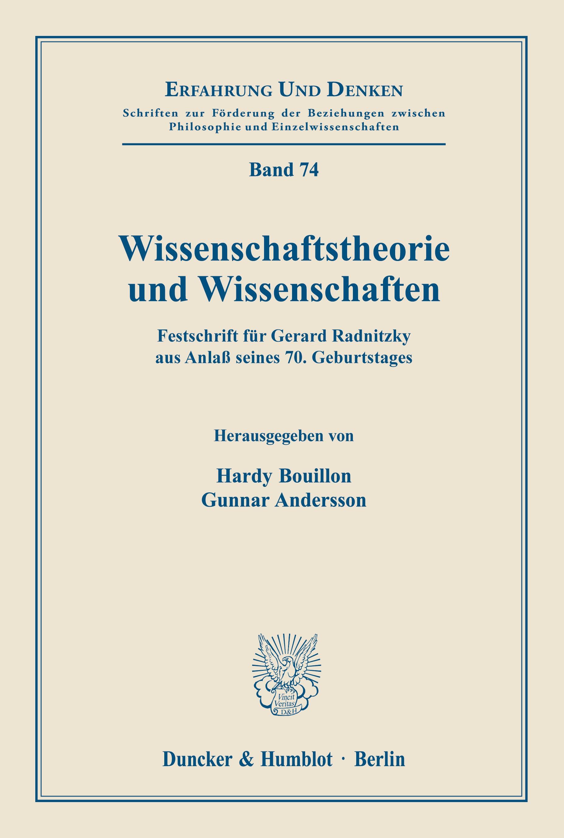 Wissenschaftstheorie und Wissenschaften.