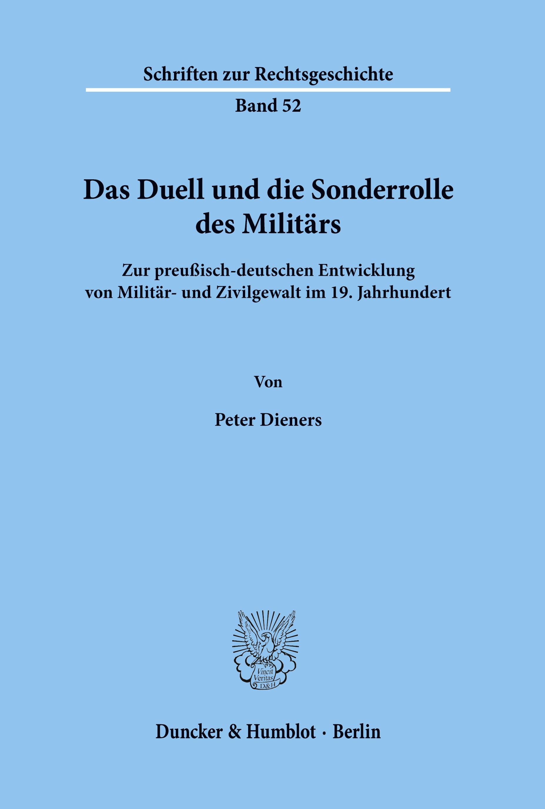 Das Duell und die Sonderrolle des Militärs.