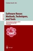 Software Reuse: Methods, Techniques, and Tools