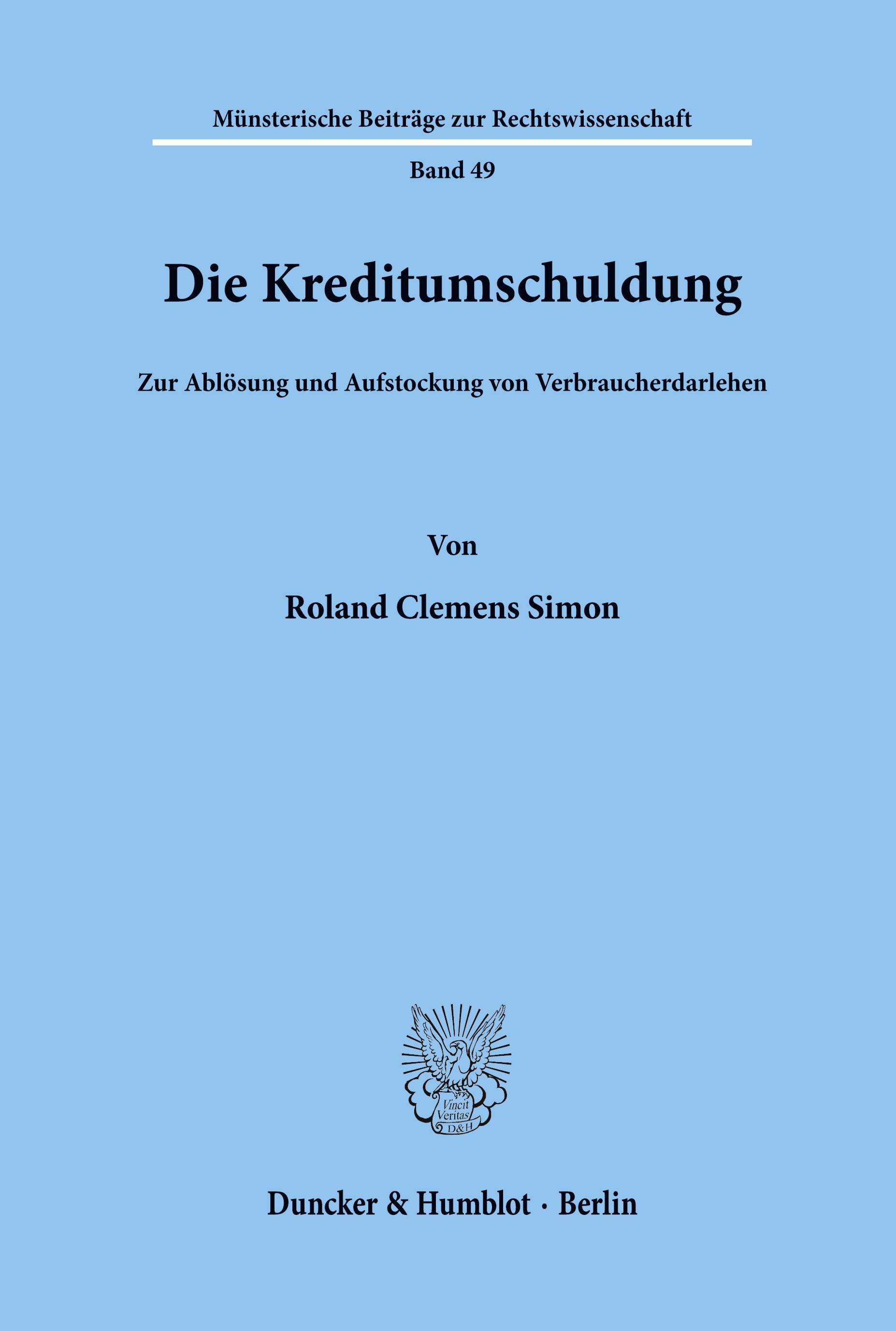 Die Kreditumschuldung.