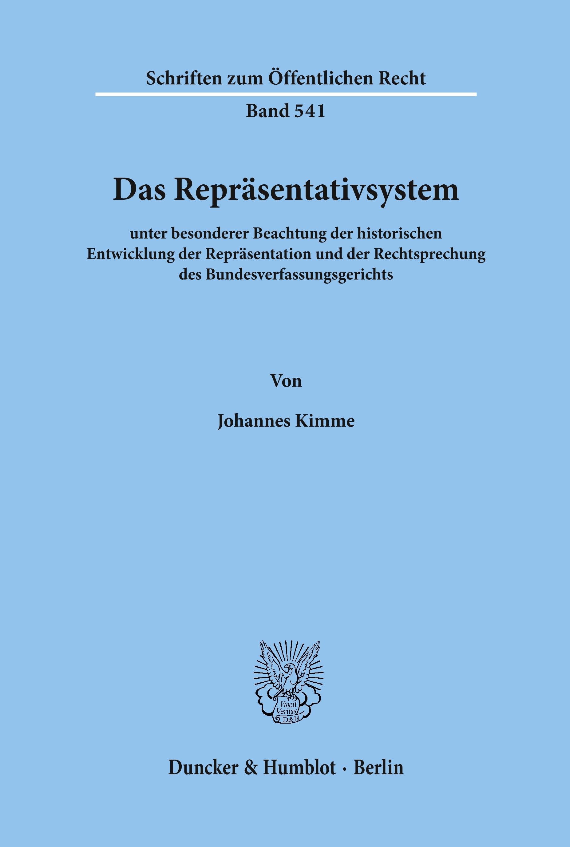 Das Repräsentativsystem