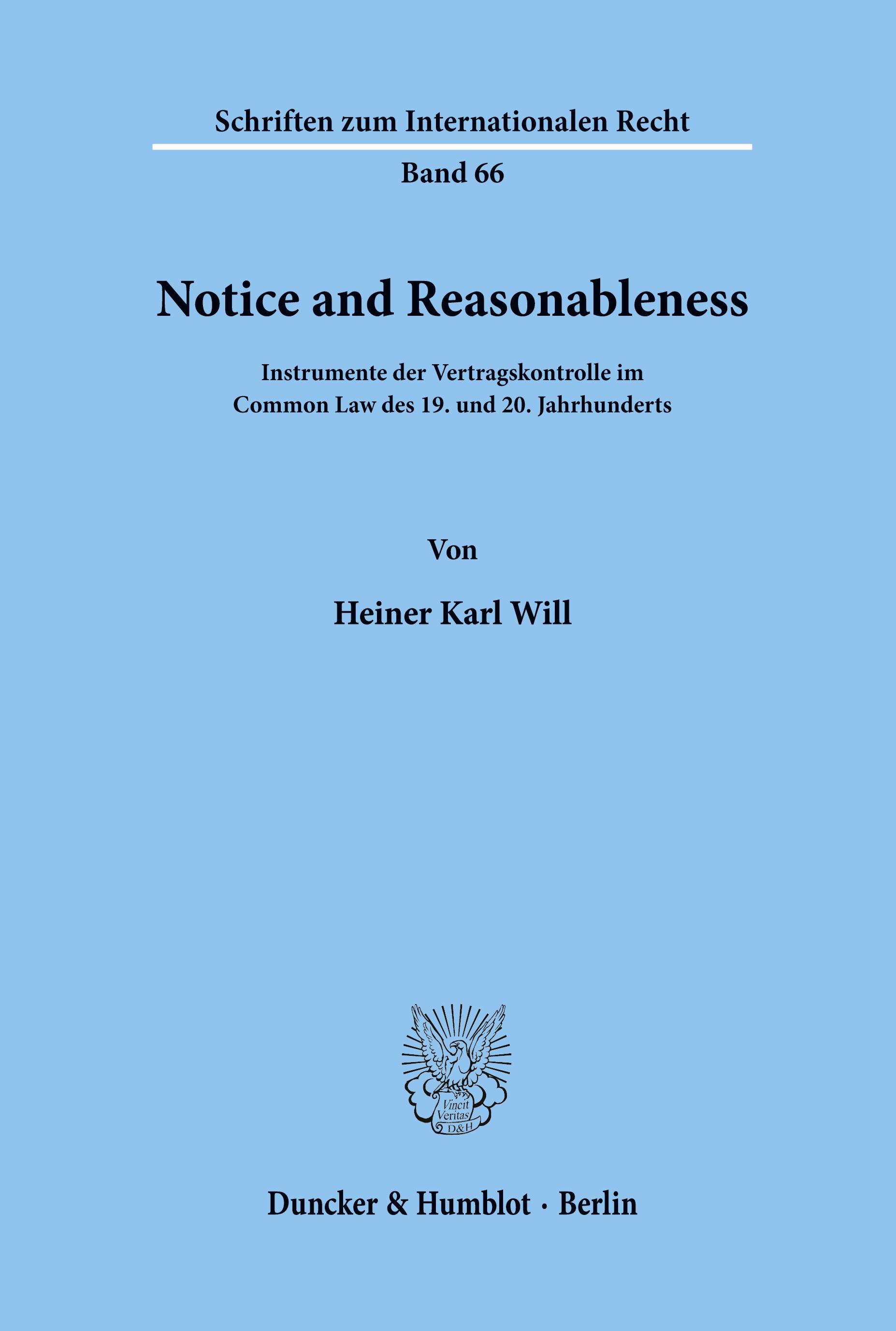 Notice and Reasonableness.