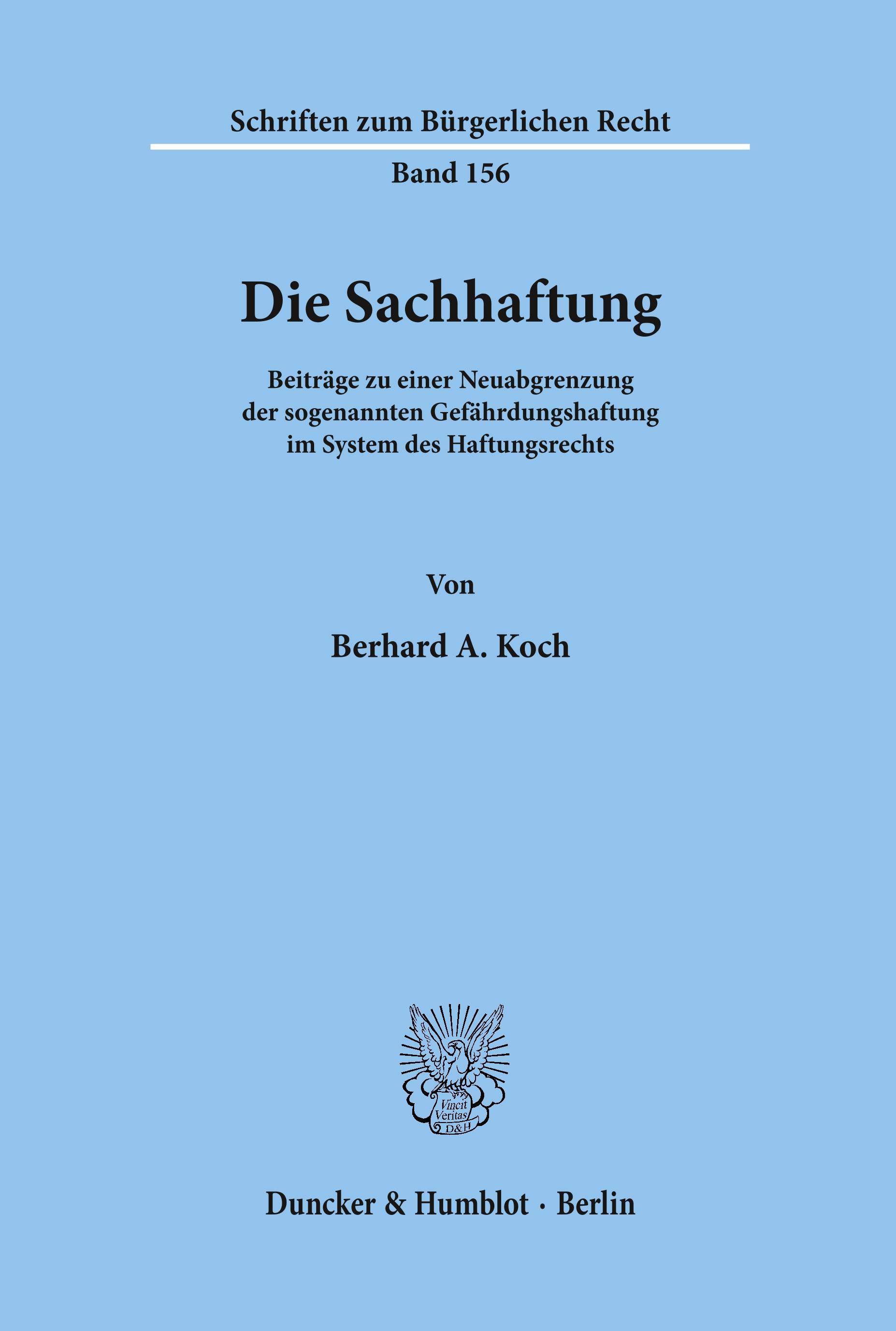 Die Sachhaftung.