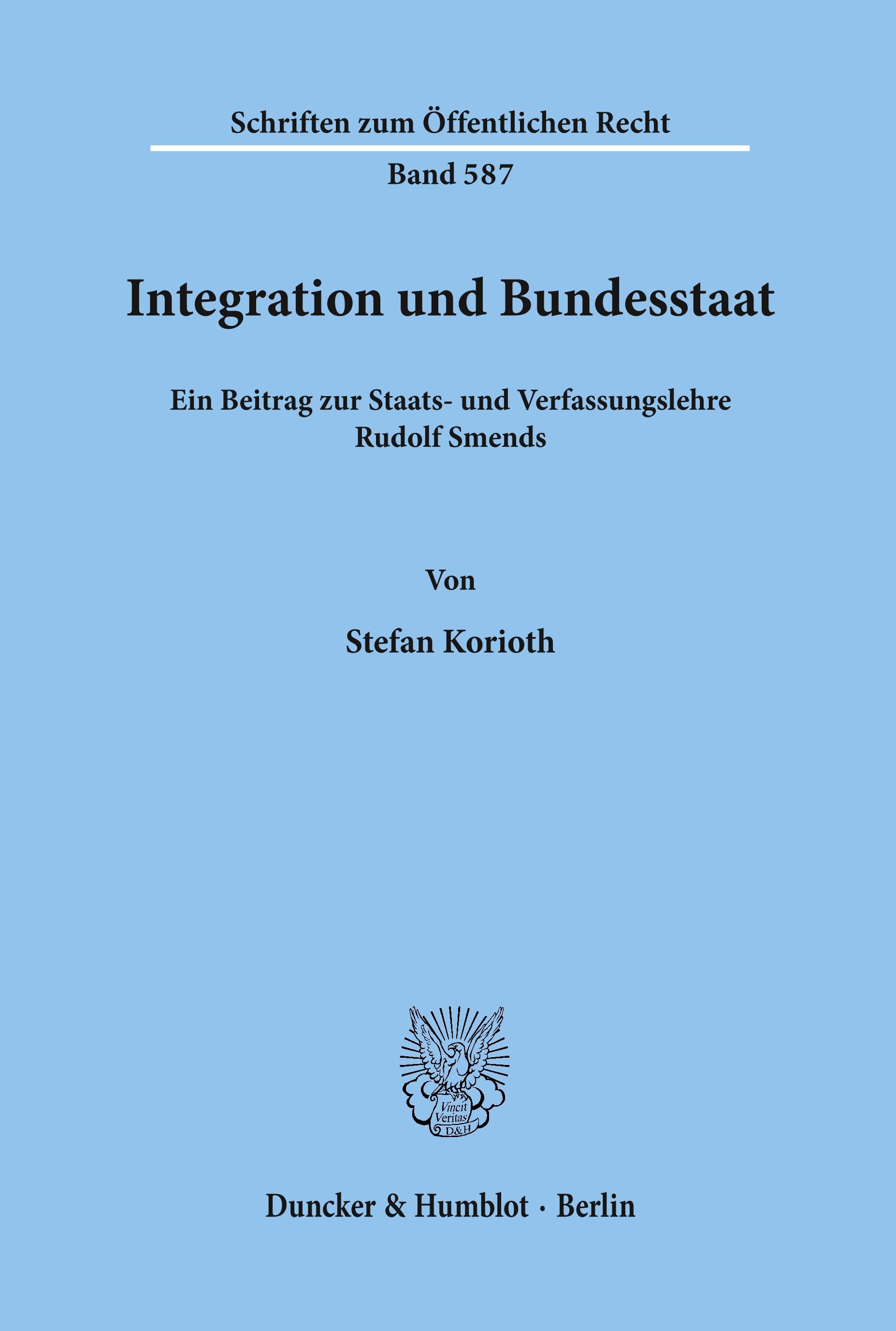 Integration und Bundesstaat.