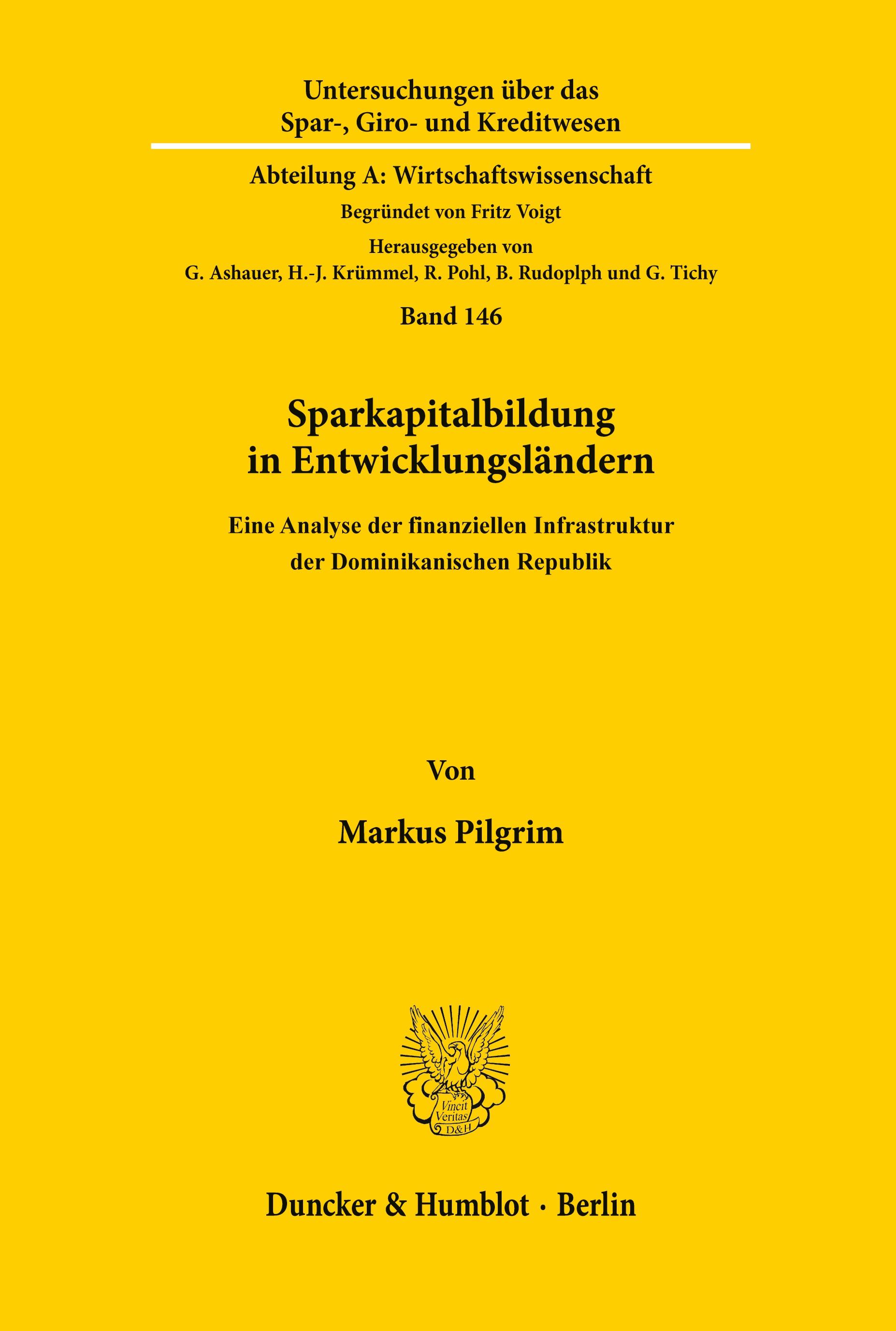 Sparkapitalbildung in Entwicklungsländern.