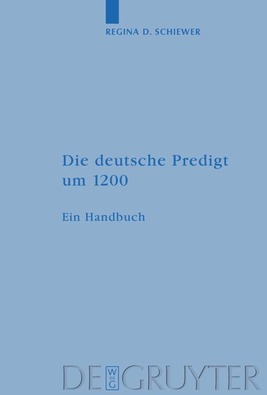 Die deutsche Predigt um 1200