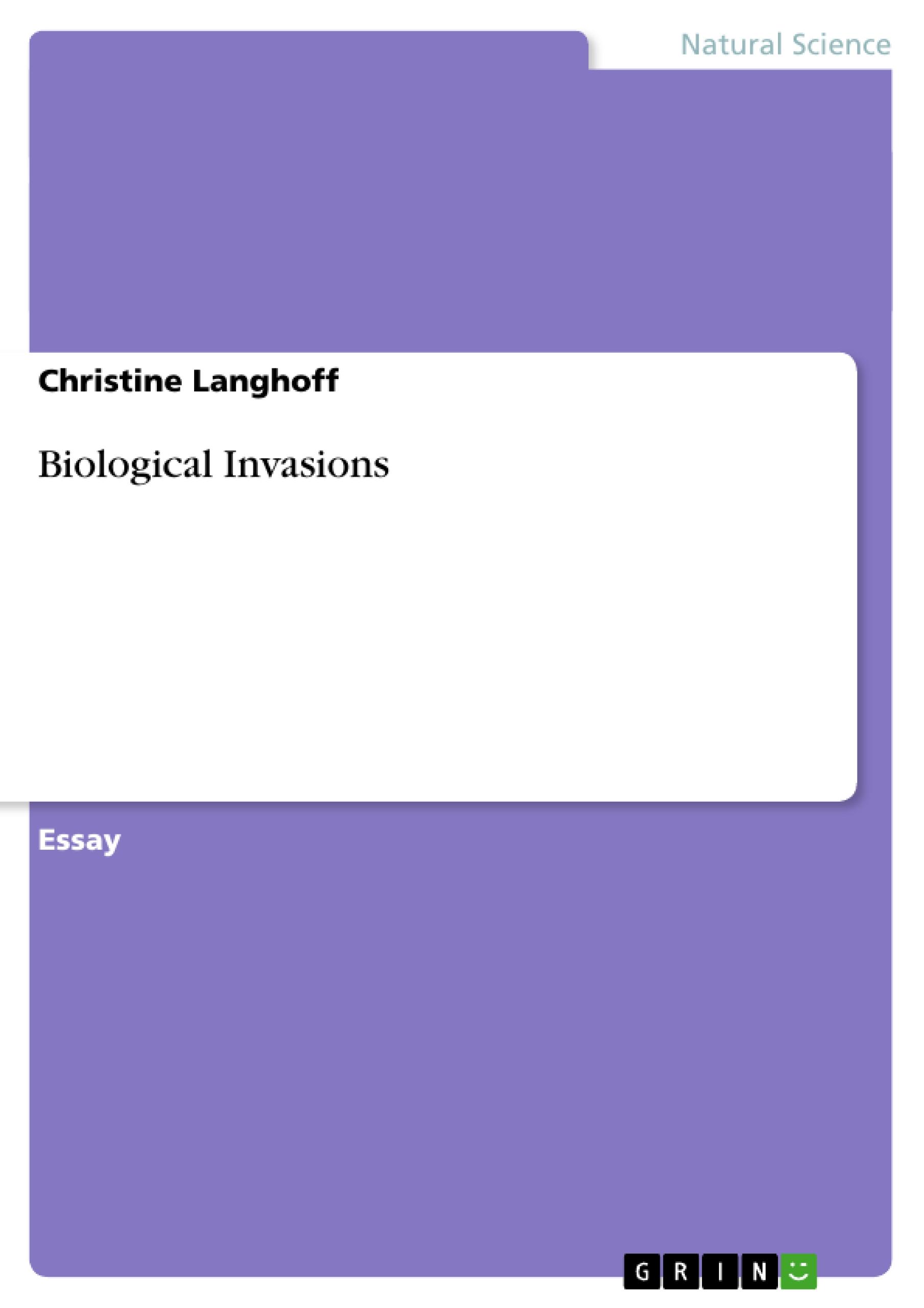 Biological Invasions