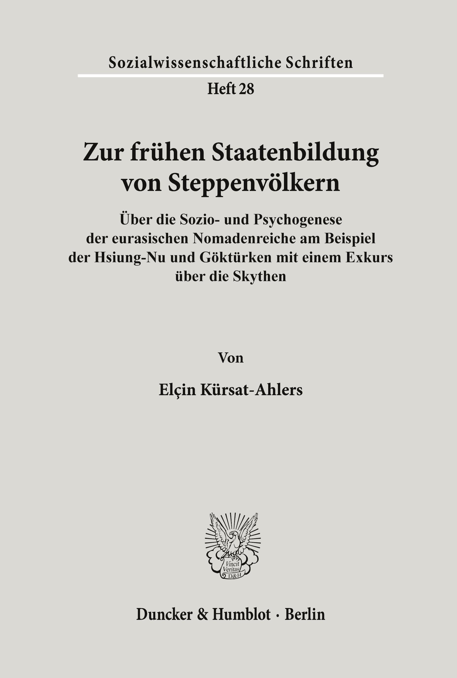 Zur frühen Staatenbildung von Steppenvölkern.