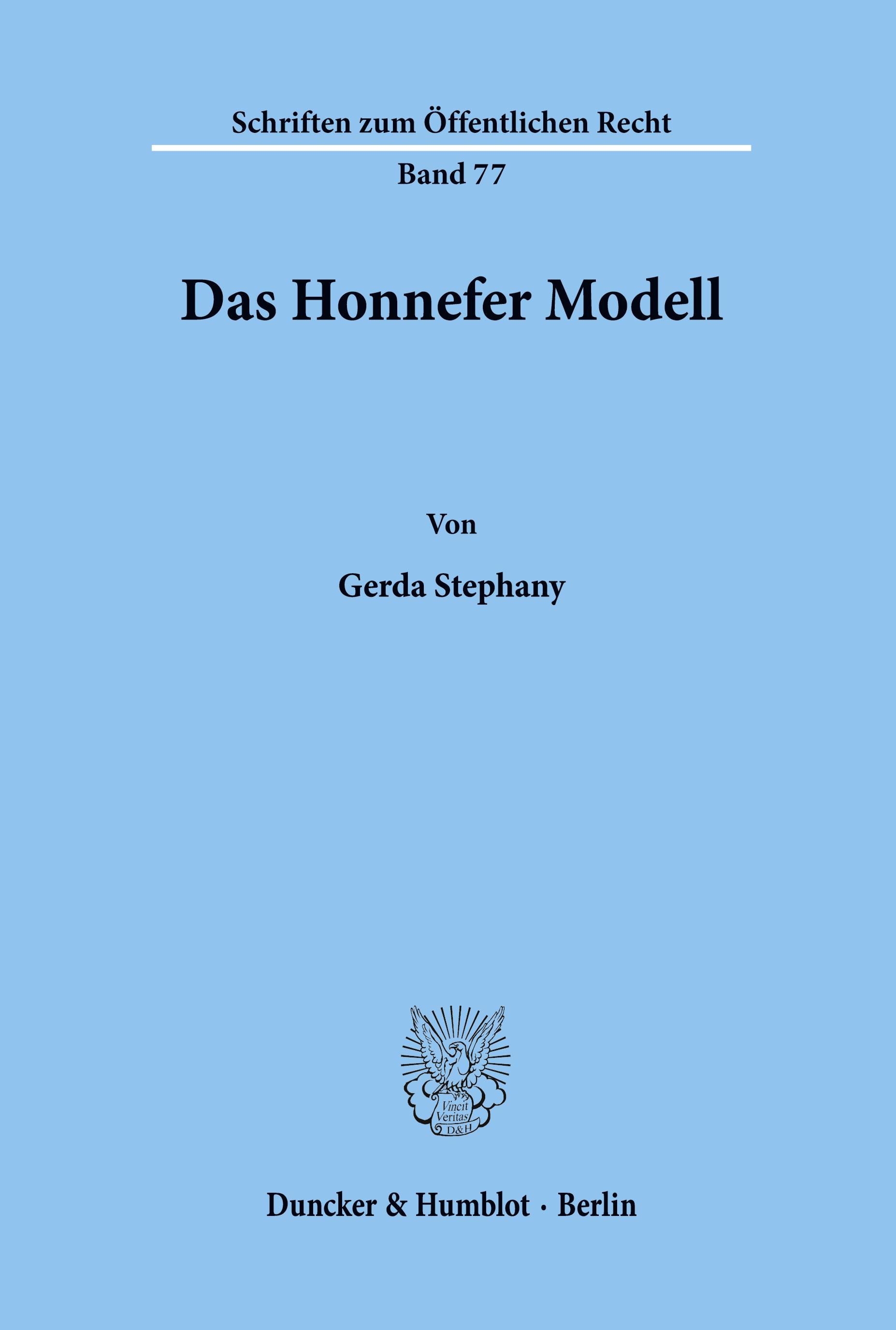 Das Honnefer Modell.