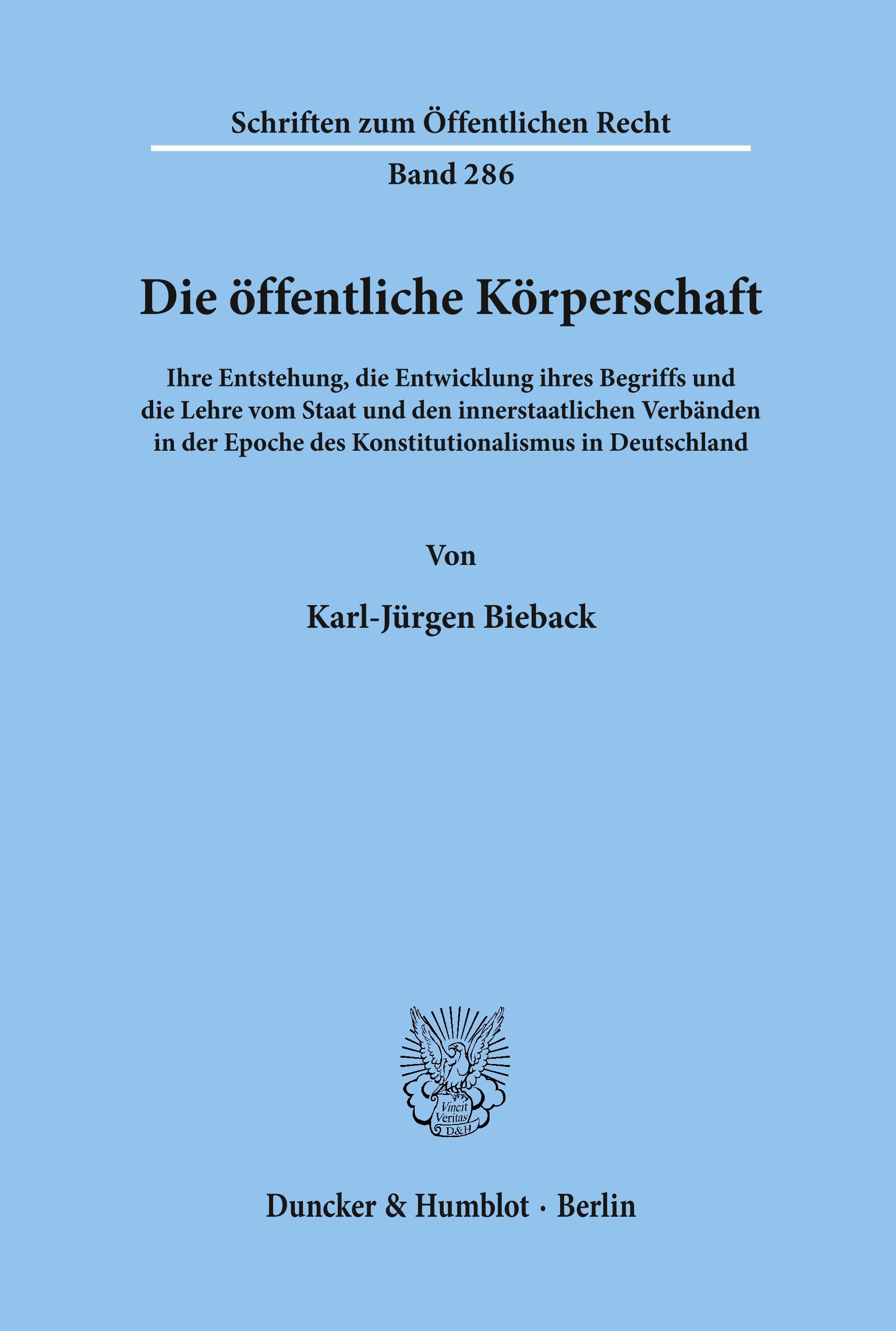 Die öffentliche Körperschaft.