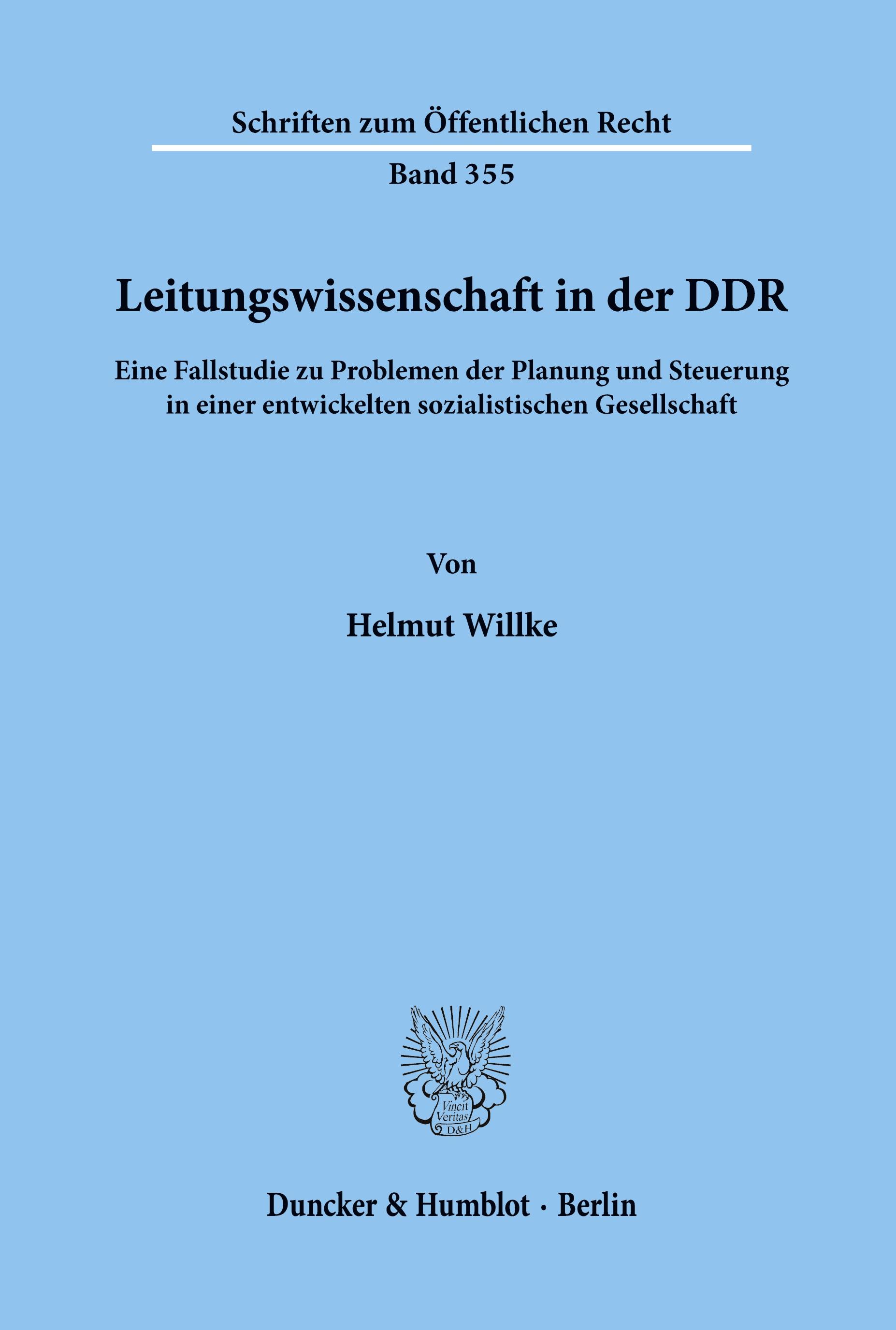 Leitungswissenschaft in der DDR.