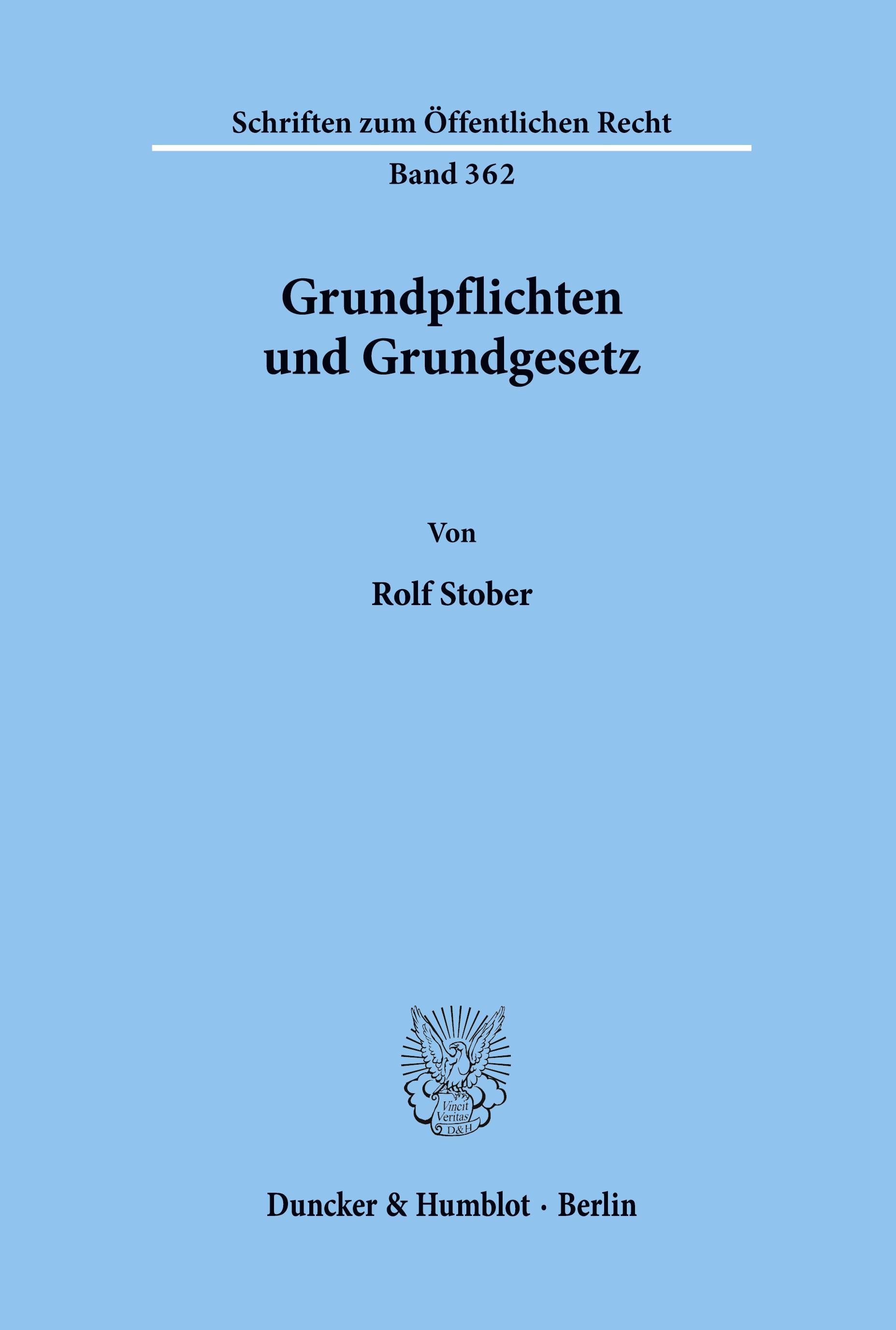 Grundpflichten und Grundgesetz.