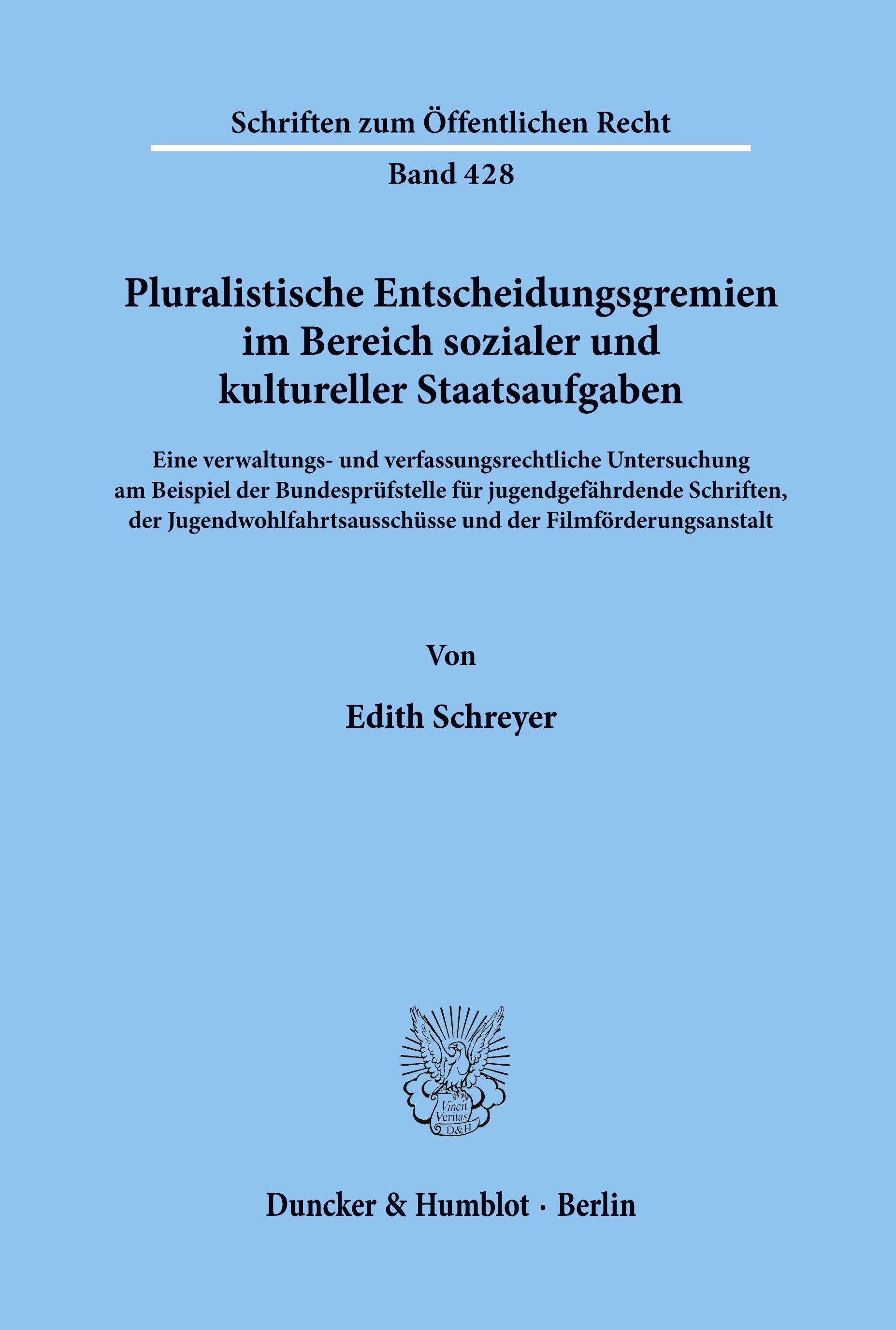 Pluralistische Entscheidungsgremien im Bereich sozialer und kultureller Staatsaufgaben.