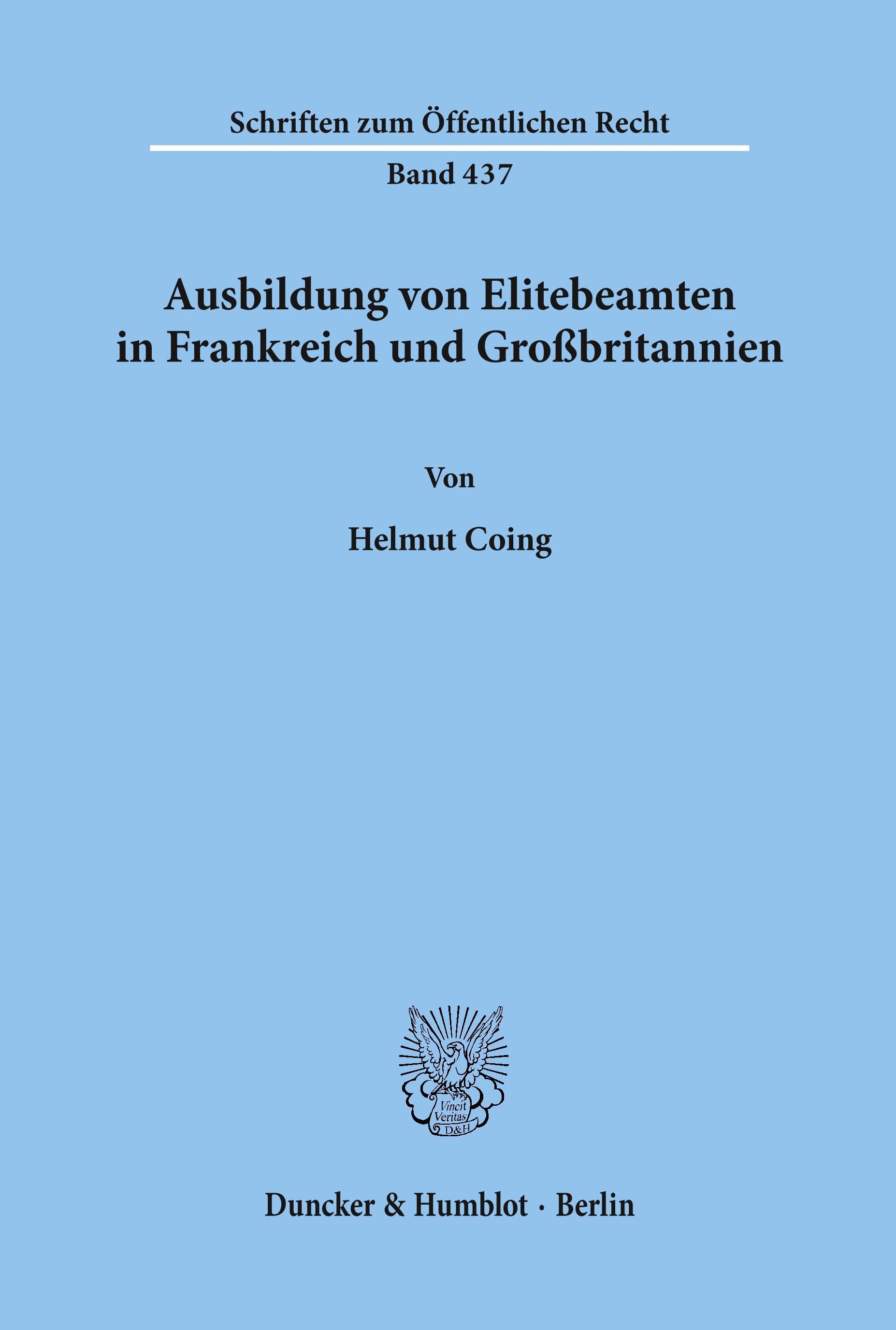 Ausbildung von Elitebeamten in Frankreich und Großbritannien.