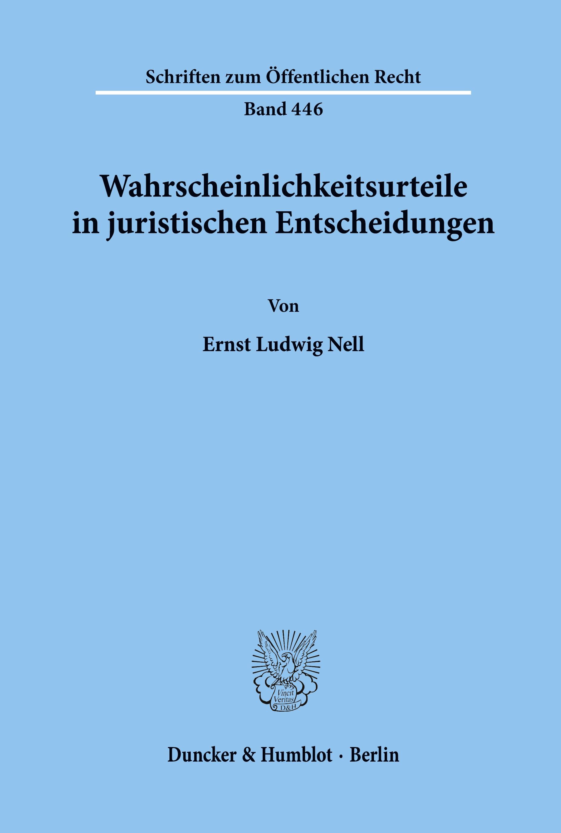 Wahrscheinlichkeitsurteile in juristischen Entscheidungen.