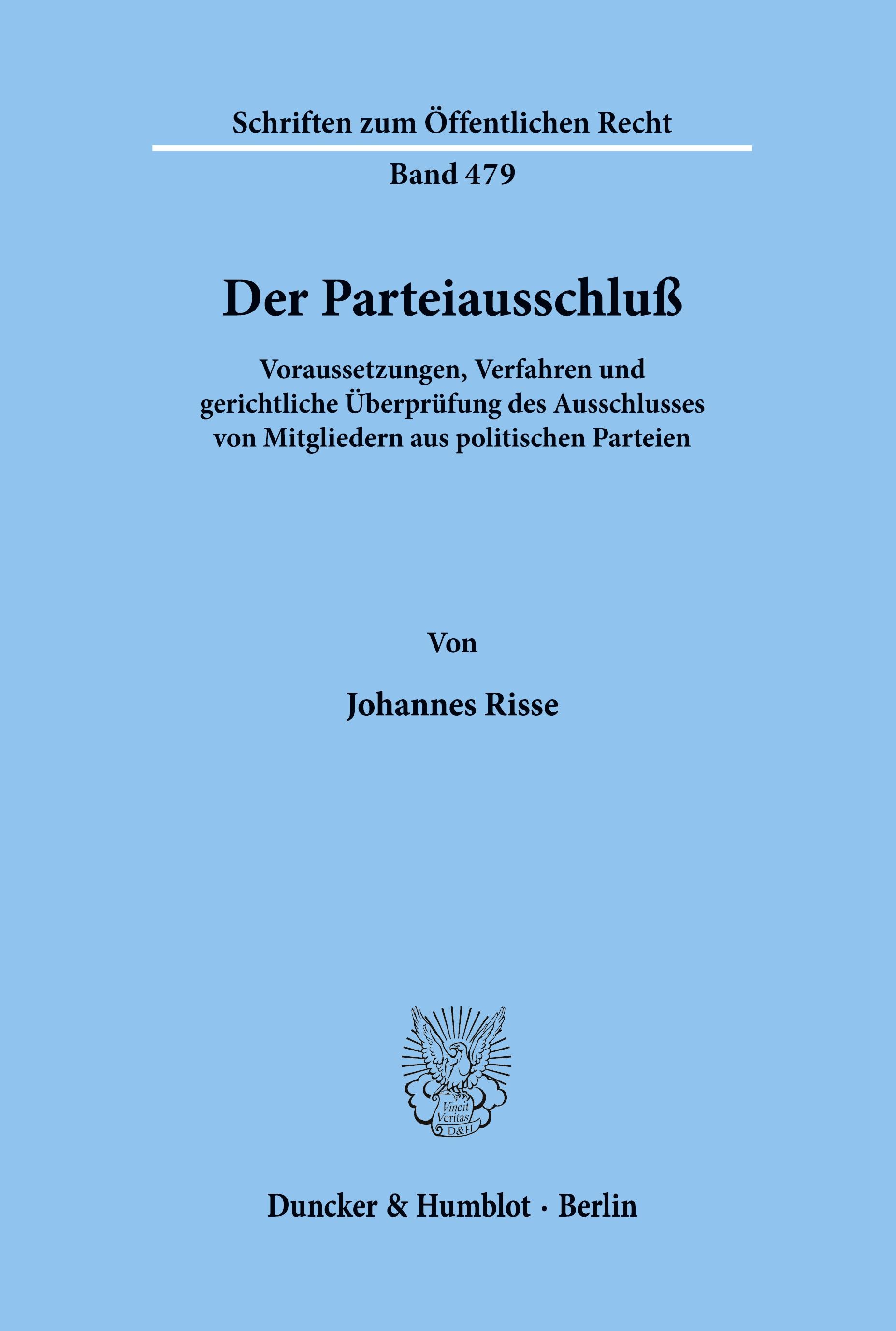 Der Parteiausschluß.