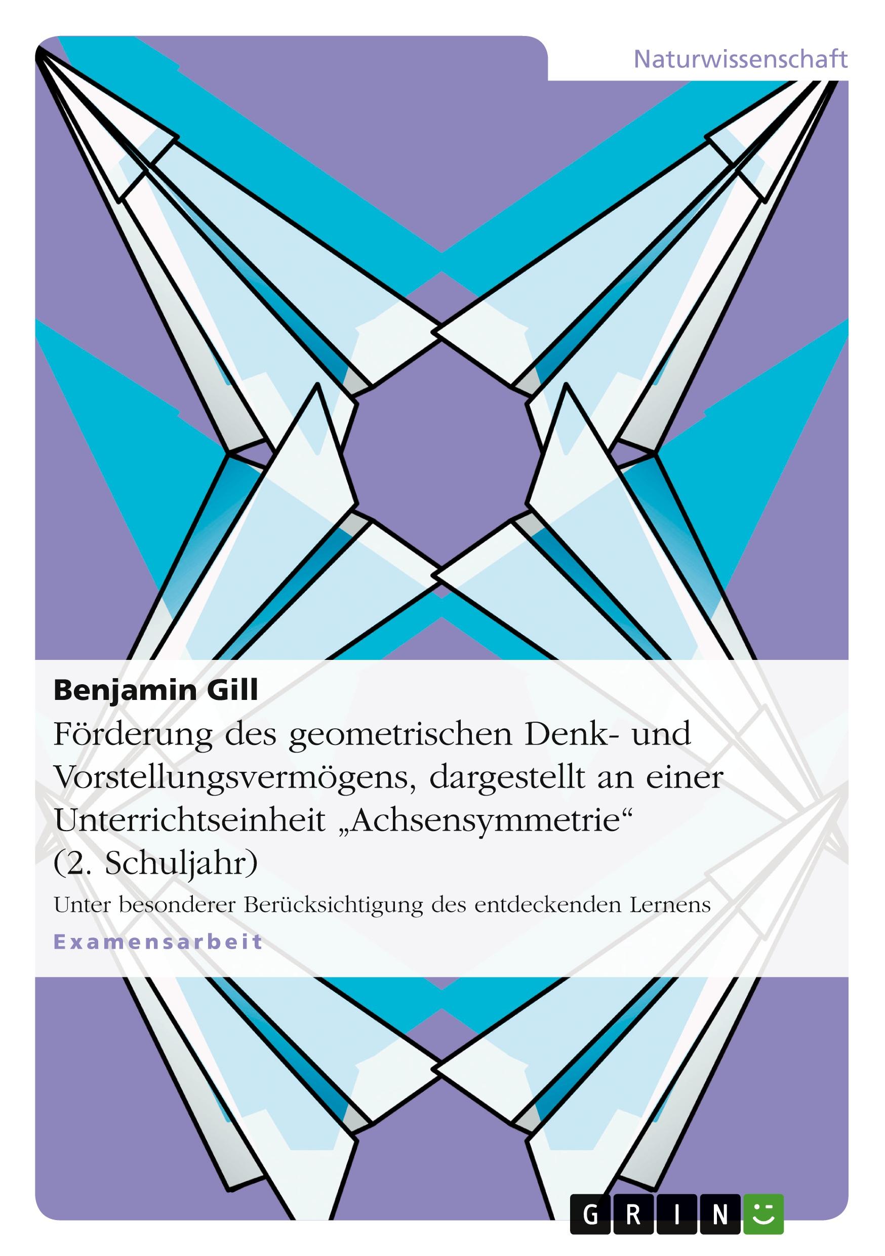 Förderung des geometrischen Denk- und Vorstellungsvermögens, dargestellt an einer Unterrichtseinheit "Achsensymmetrie" (2. Schuljahr)