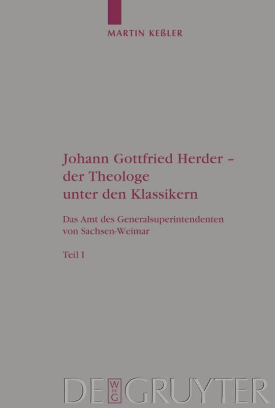 Johann Gottfried Herder - der Theologe unter den Klassikern