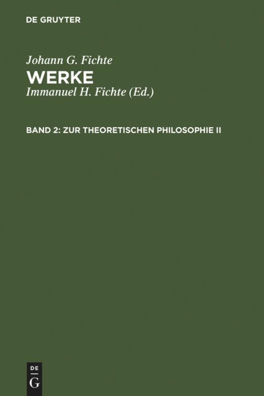 Zur theoretischen Philosophie II