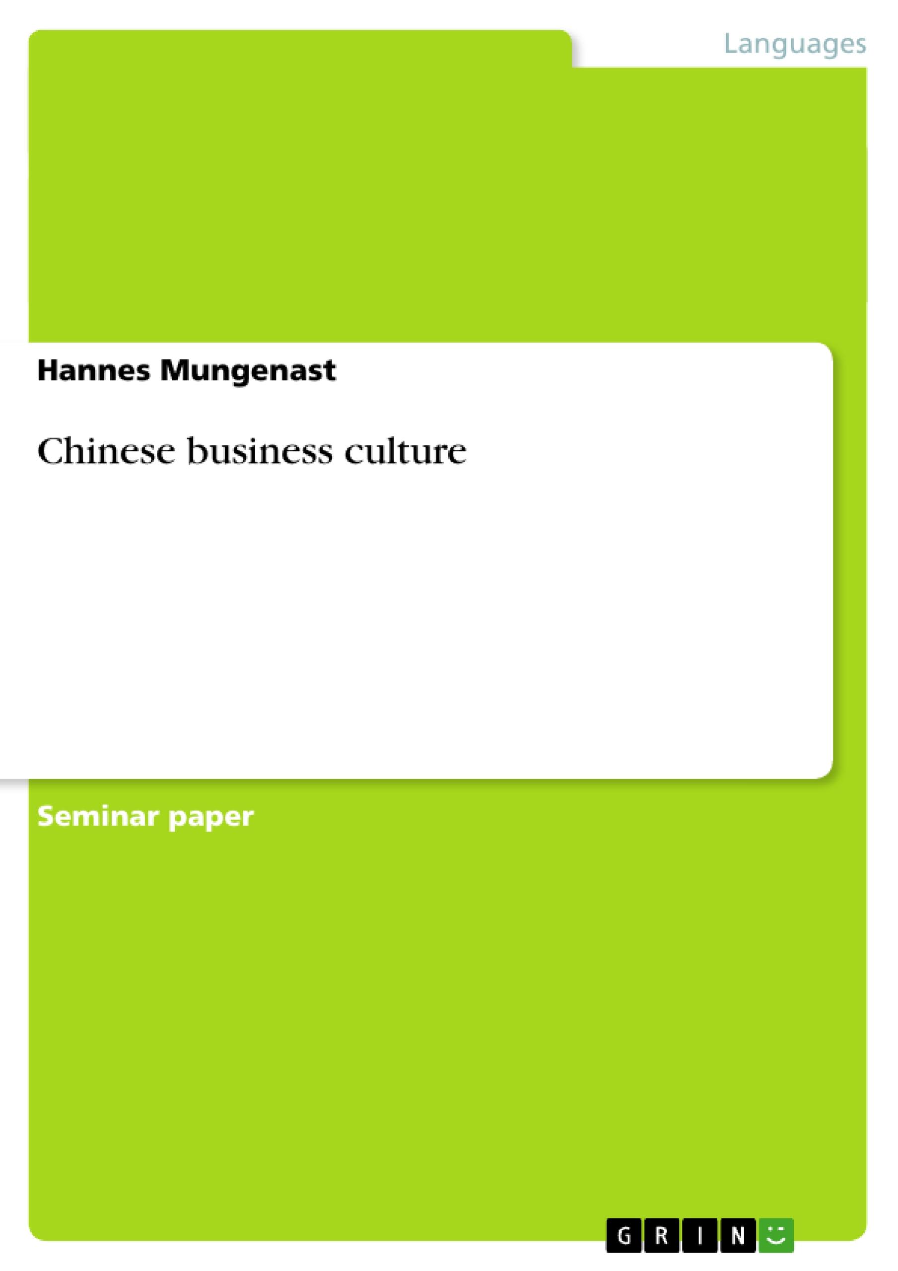 Chinese business culture