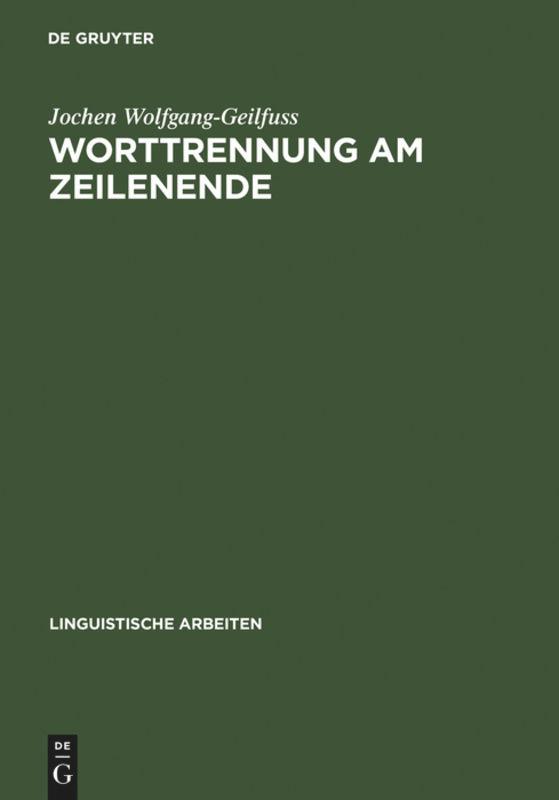 Worttrennung am Zeilenende