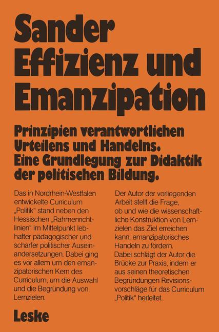 Effizienz und Emanzipation