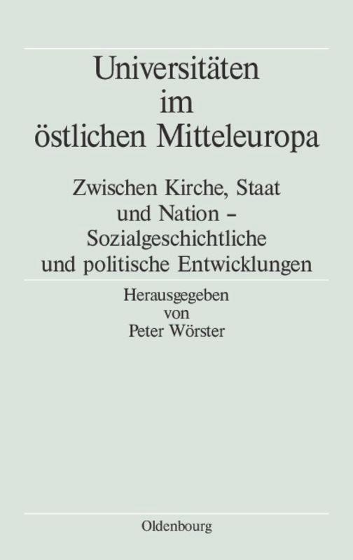 Universitäten im östlichen Mitteleuropa