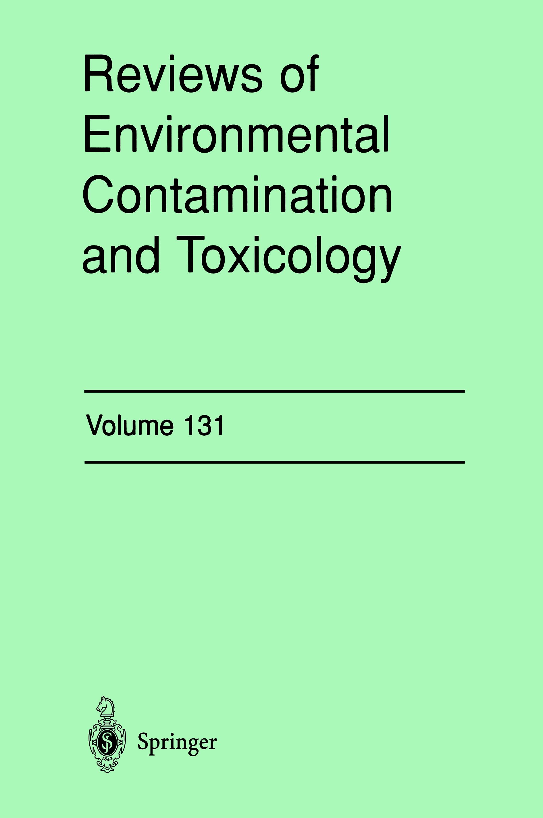 Reviews of Environmental Contamination and Toxicology