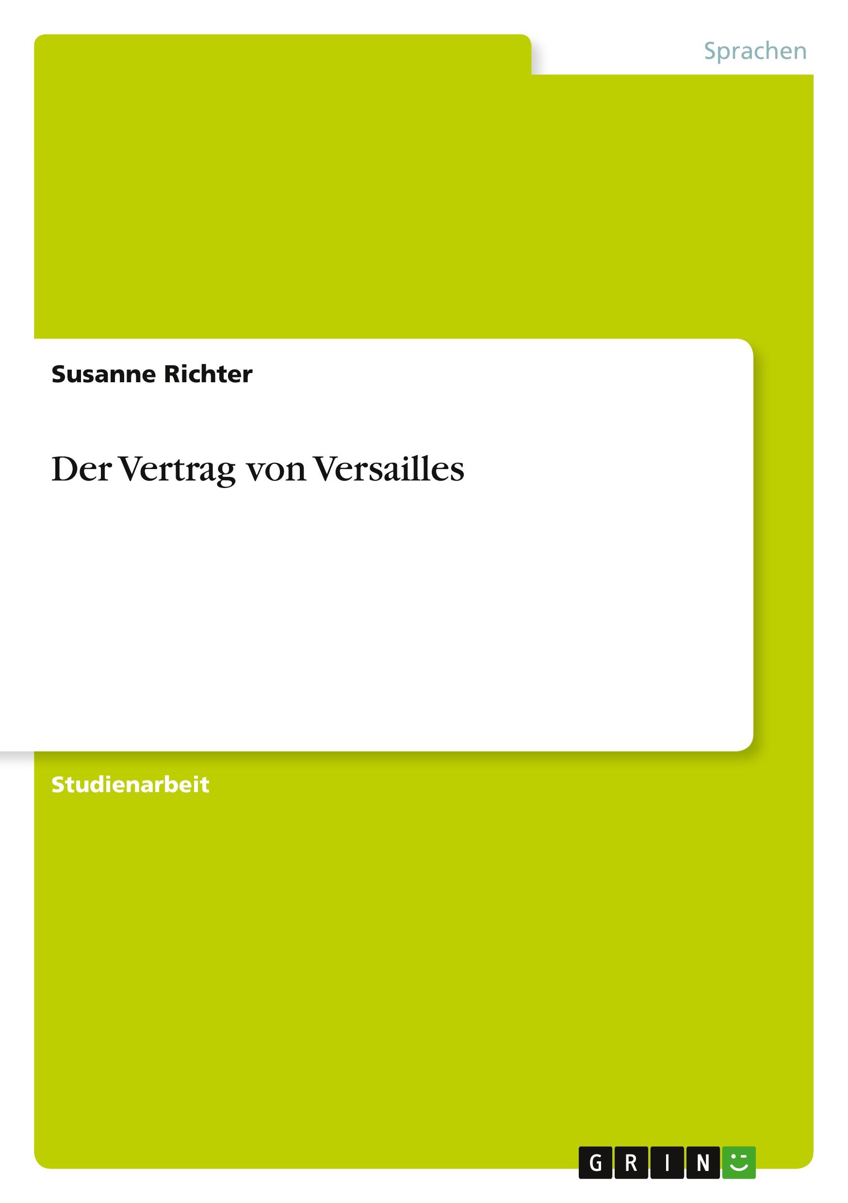 Der Vertrag von Versailles